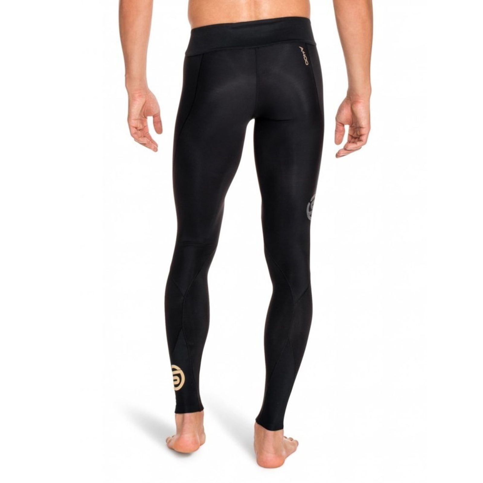 A400 Mens Long Tights Black SKINS Compression AU