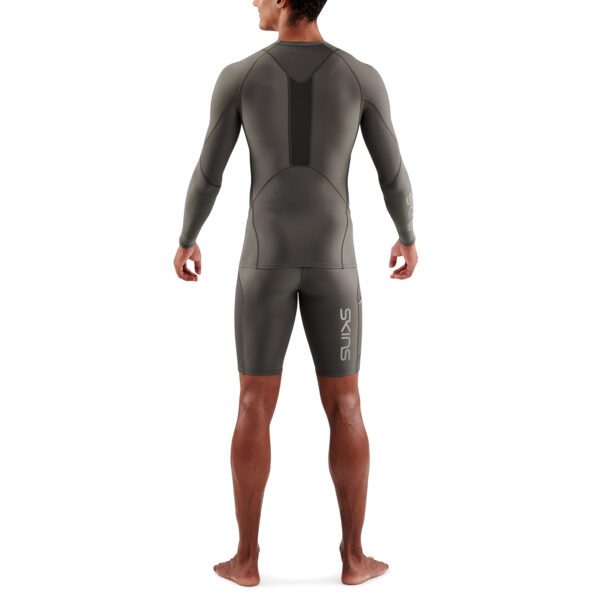 SKINS SERIES-3 MEN'S LONG SLEEVE TOP CHARCOAL - Image 2