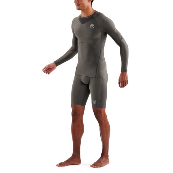 SKINS SERIES-3 MEN'S LONG SLEEVE TOP CHARCOAL - Image 4