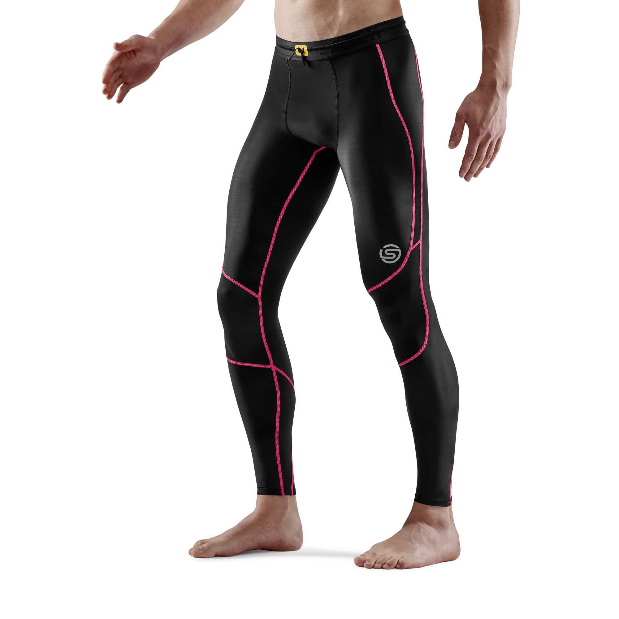 SKINS SERIES-3 Mens Long Tights Black/Black - Image 2
