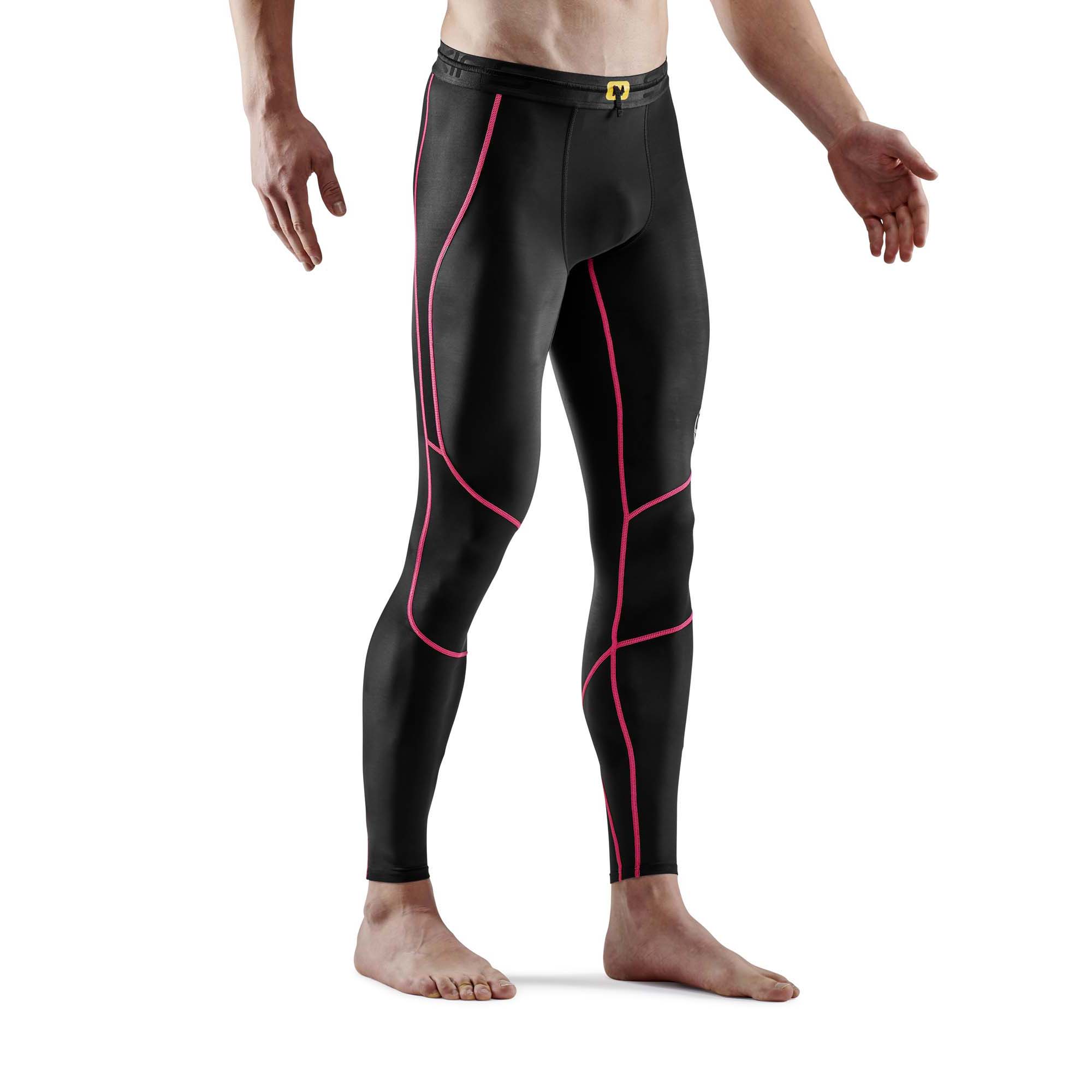 SKINS SERIES-3 Mens Long Tights Black/Black - Image 3