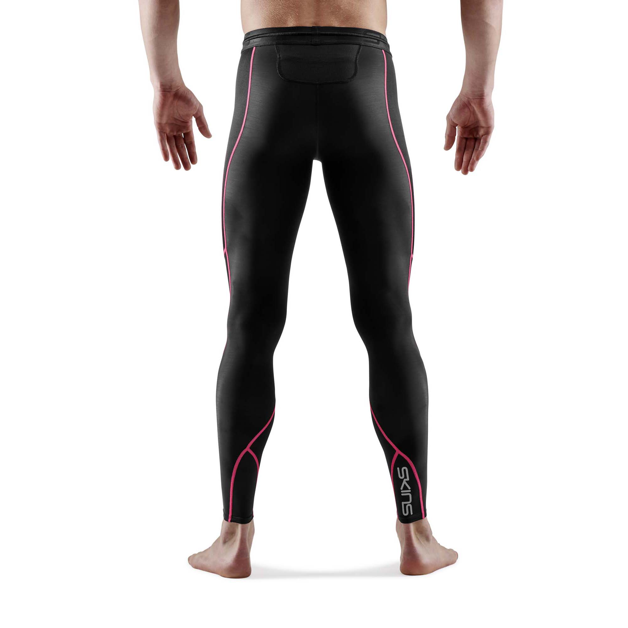 SKINS SERIES-3 Mens Long Tights Black/Black - Image 4