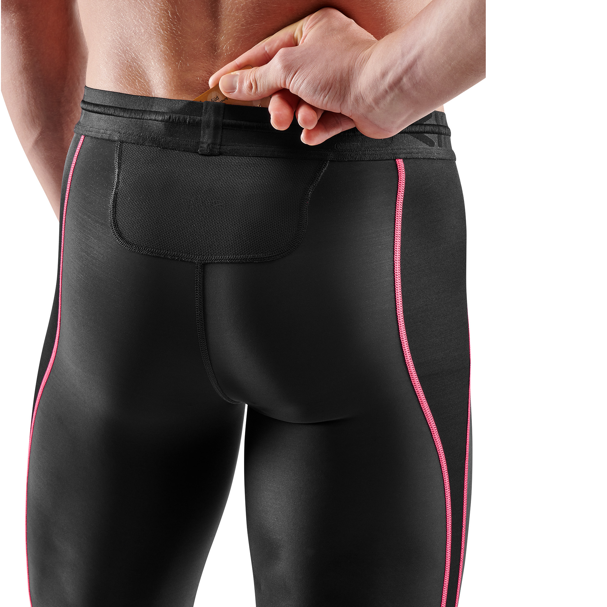 SKINS SERIES-3 Mens Long Tights Black/Black - Image 5