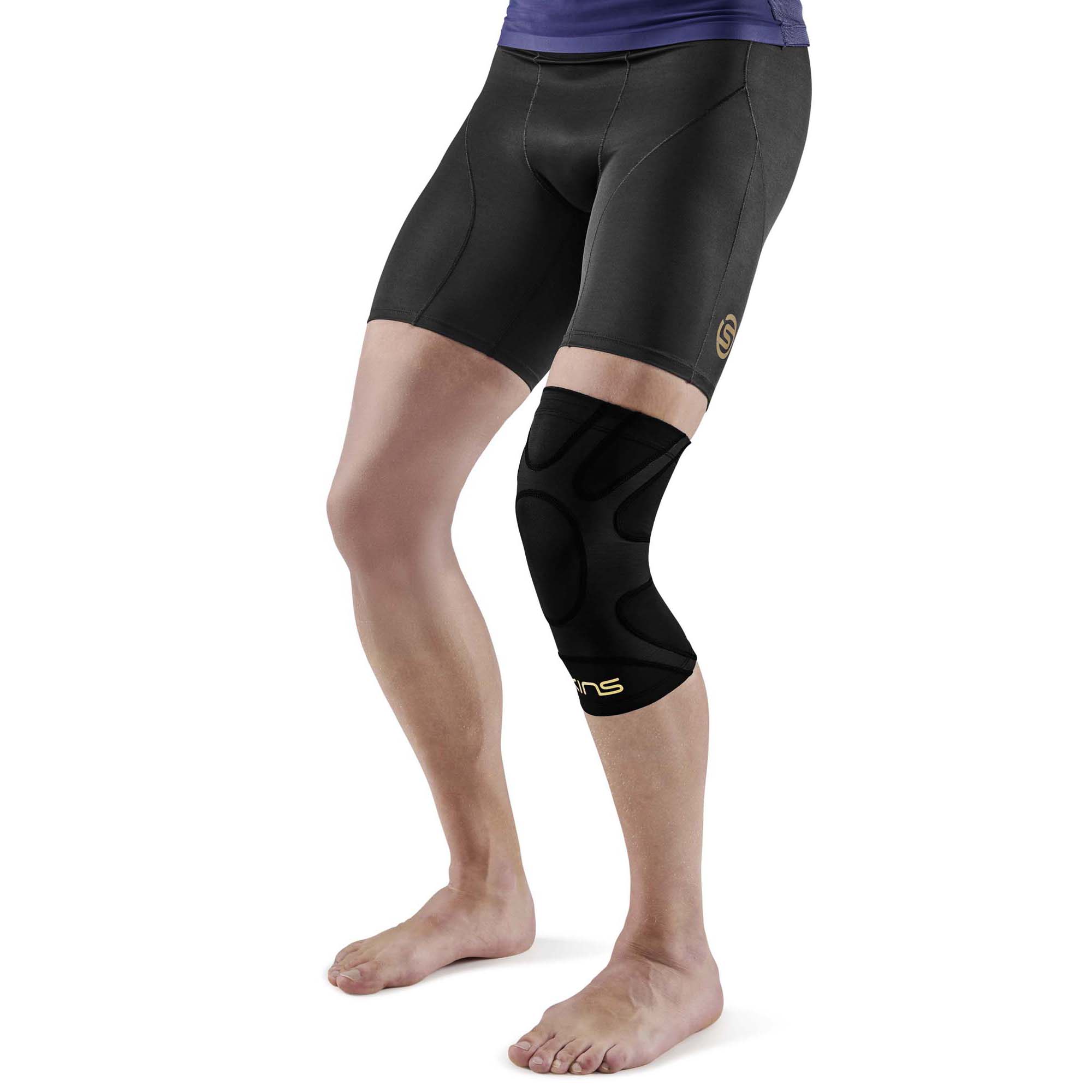 SKINS SERIES-5 UNISEX KNEE SLEEVES (SINGLE) Black/Black