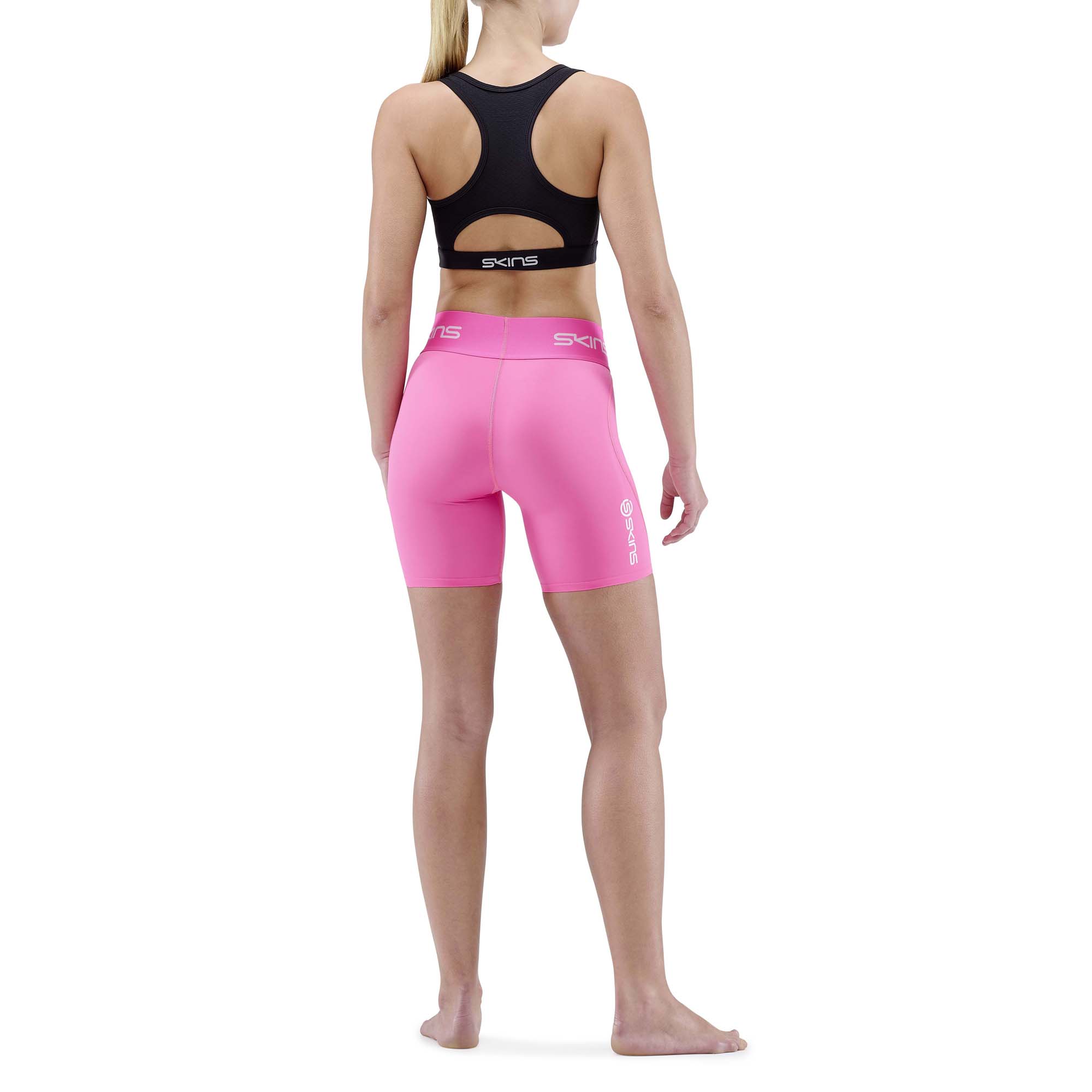 SKINS SERIES-1 WOMENS SHORTS Bright Pink - Image 2