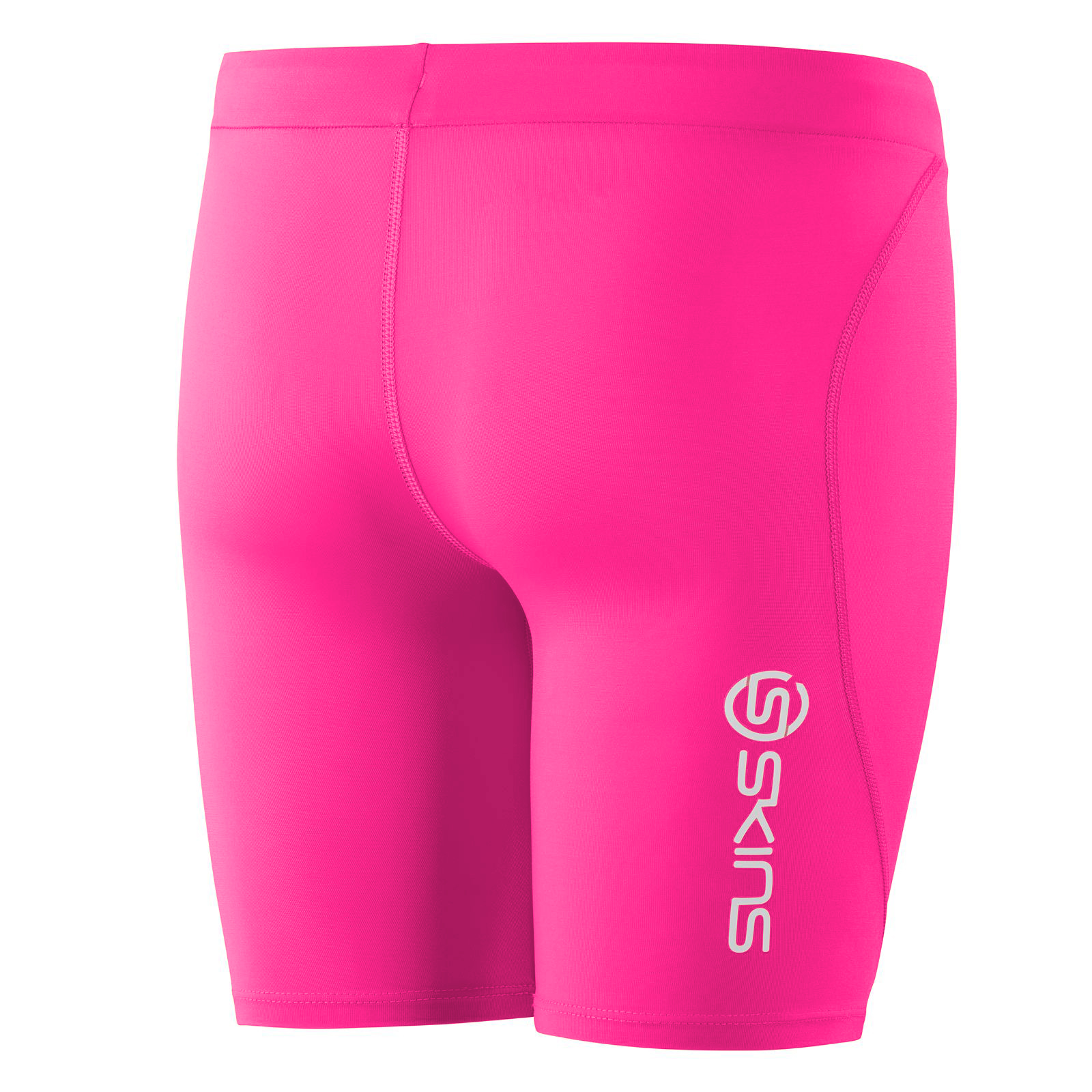 SKINS SERIES-1 YOUTH HALF TIGHTS Bright Pink - Image 2
