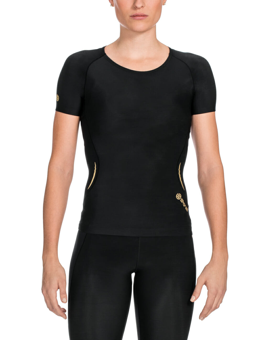 A400 Womens Short Sleeve Black - Image 2