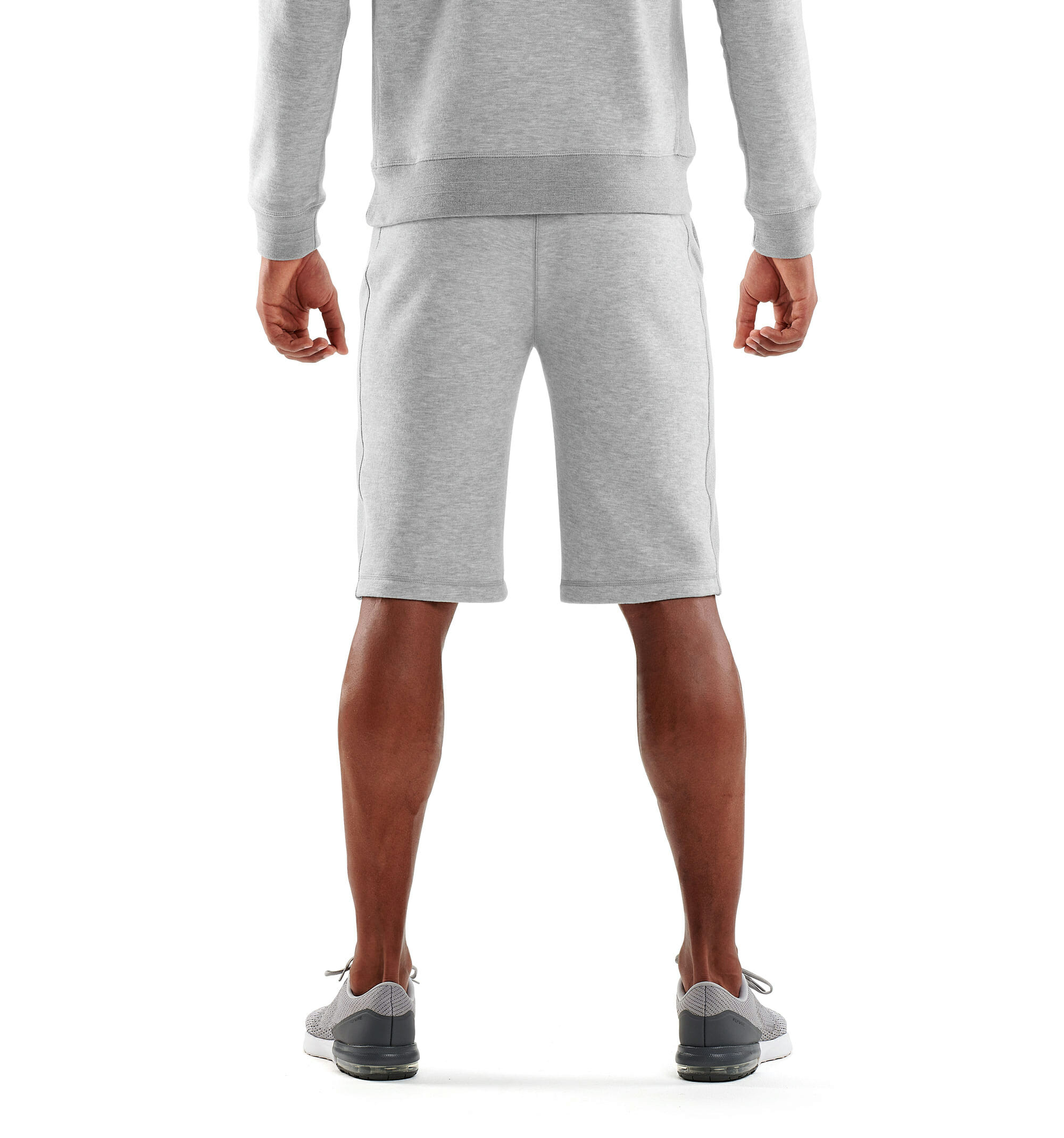 AW Linear Tech Fleece M Shorts Silver/Marle - Image 3