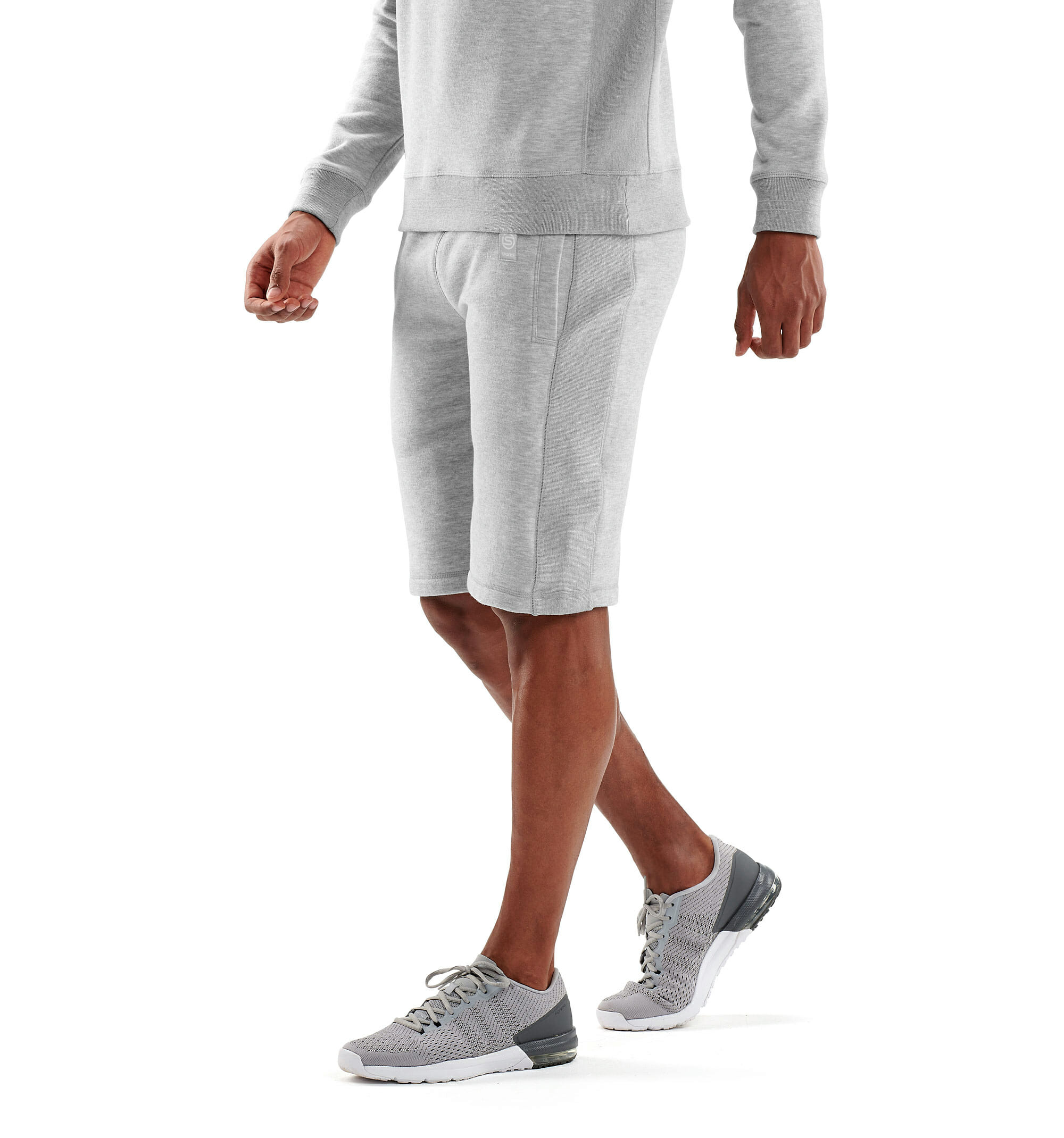 AW Linear Tech Fleece M Shorts Silver/Marle - Image 5