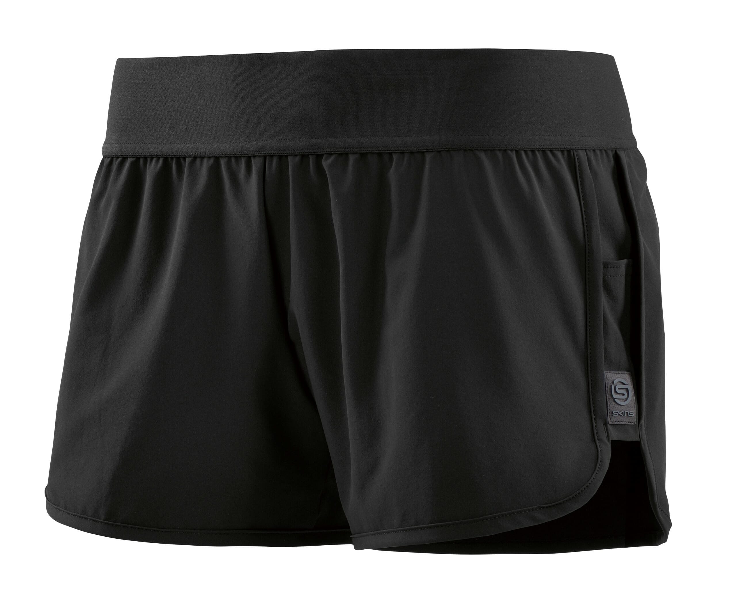 AW Swipe Hi Lo Womens Shorts 4 Black