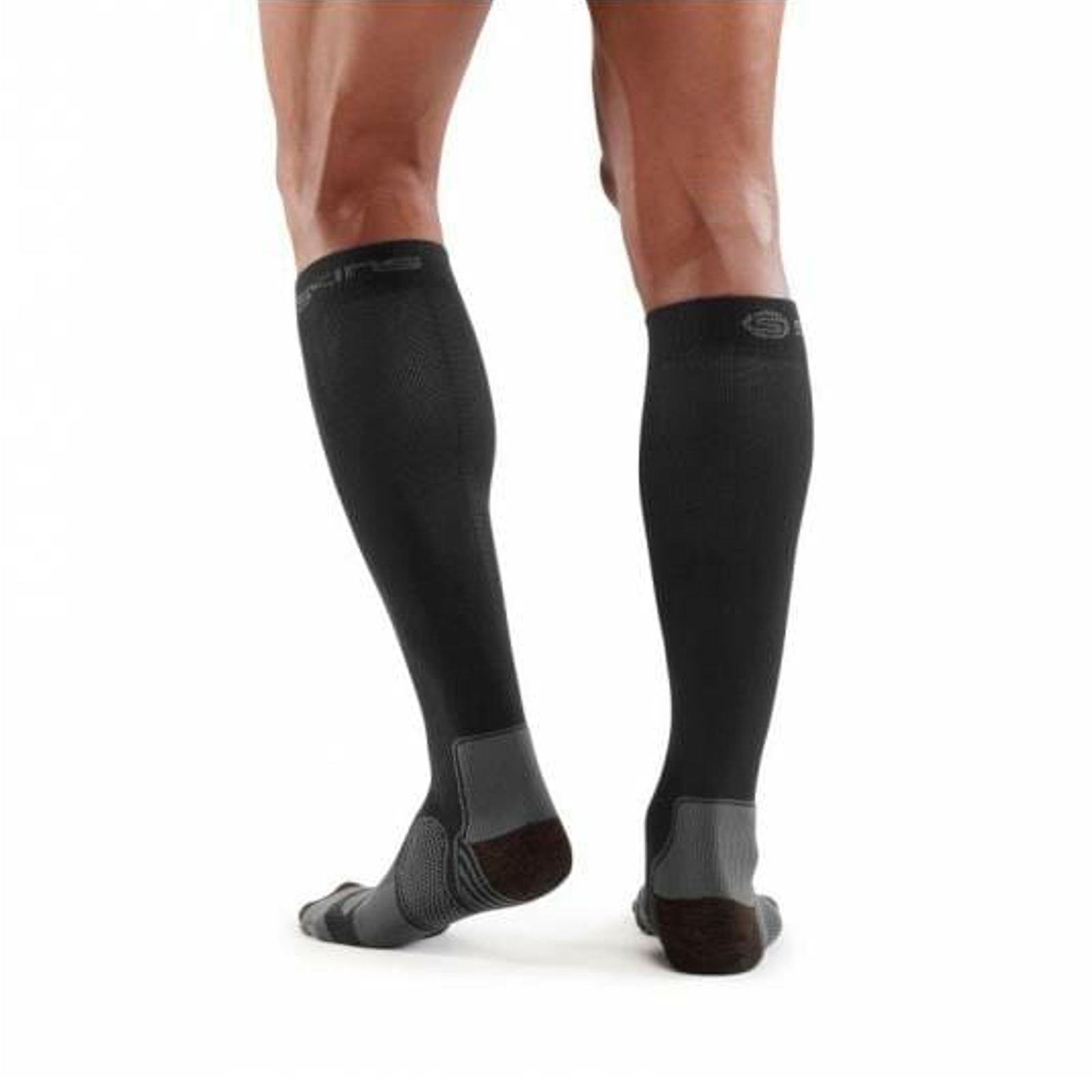 SKINS Men's Essential Active Compression Socks Black/Pewter - Image 2