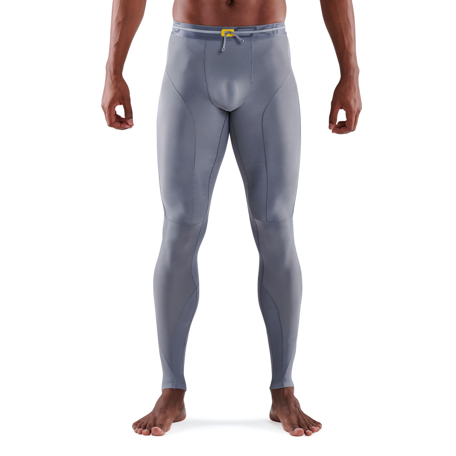 SKINS SERIES-5 MEN'S LONG TIGHTS MID GREY