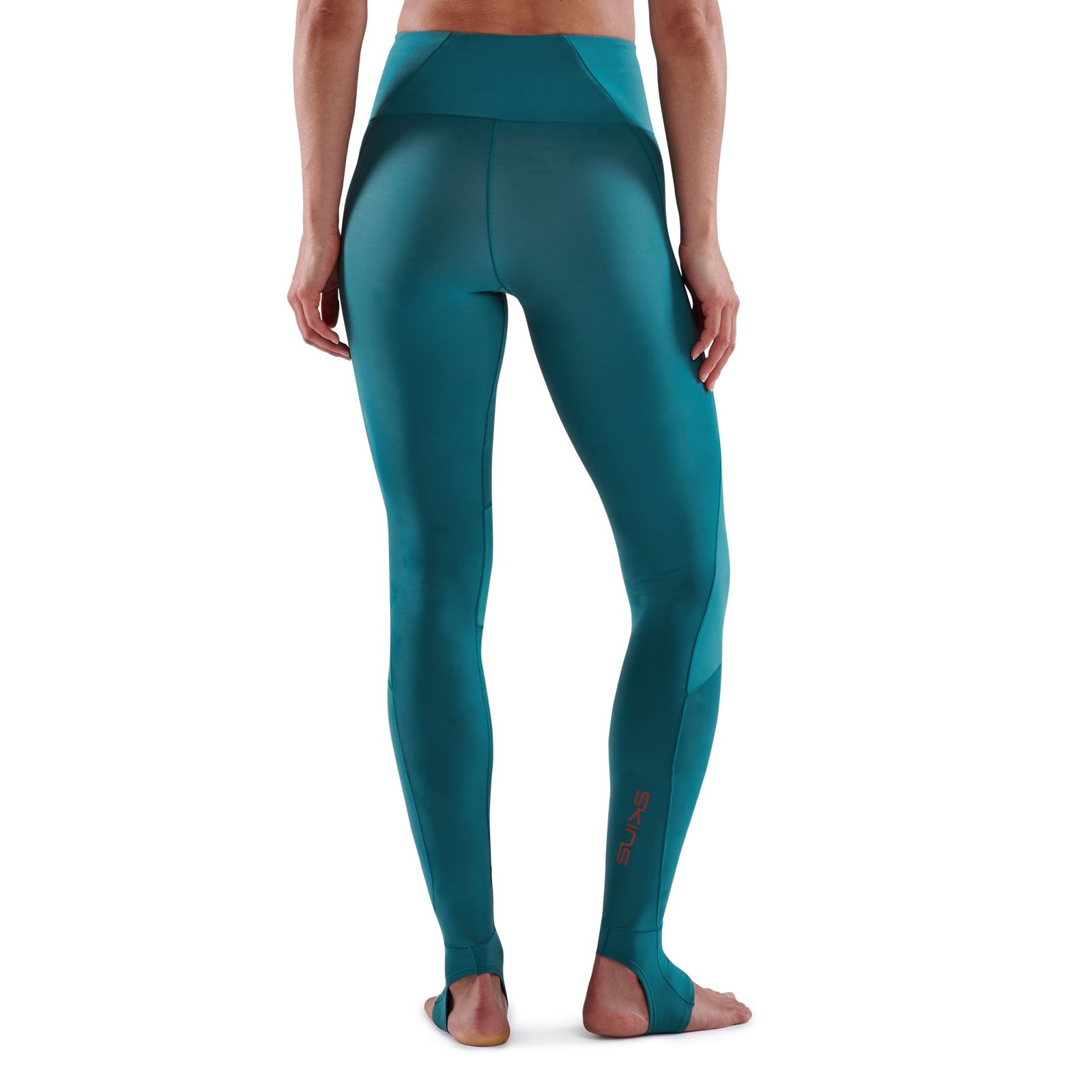 SKINS SERIES-5 WOMEN'S TRAVEL AND RECOVERY LONG TIGHTS TEAL - Image 2