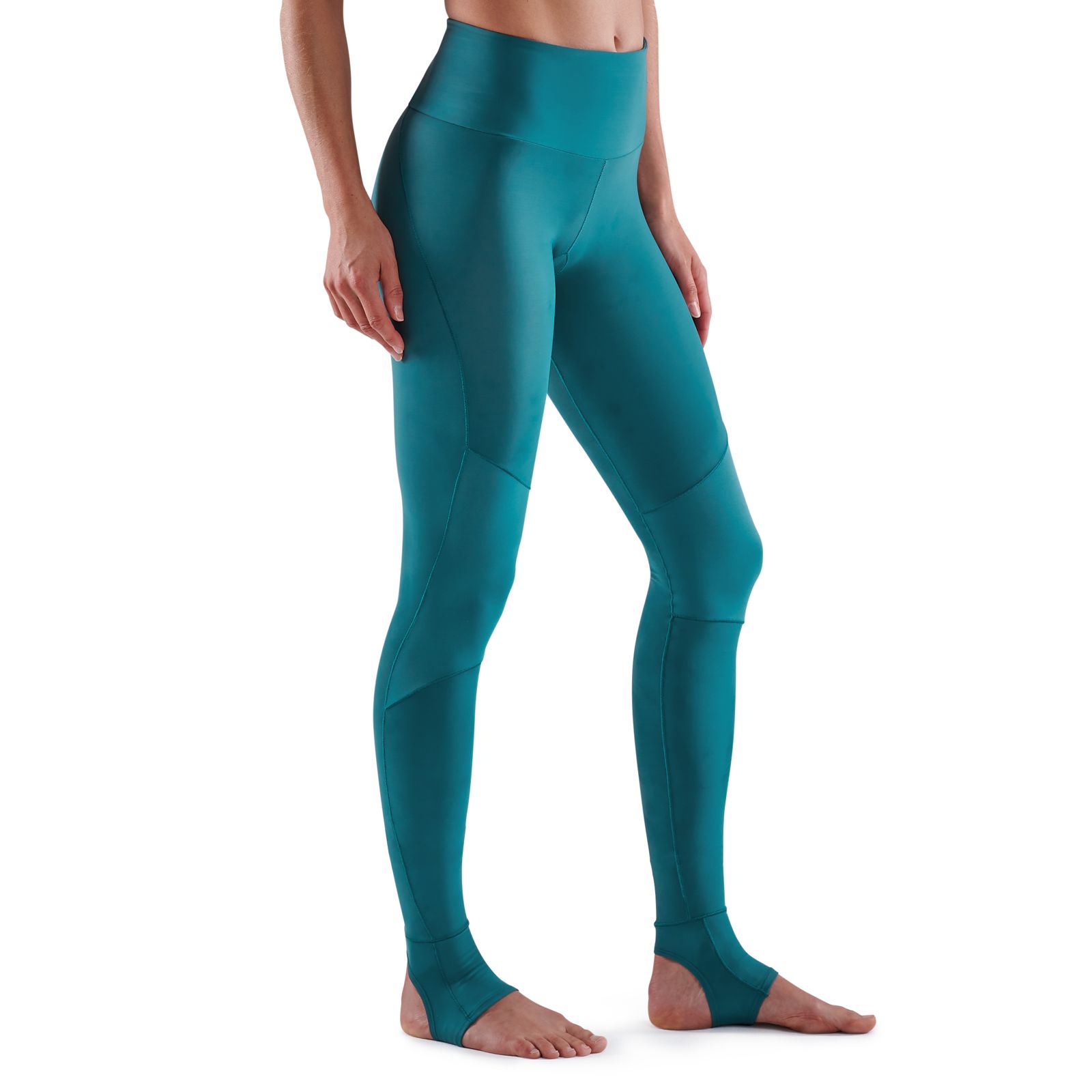 SKINS SERIES-5 WOMEN'S TRAVEL AND RECOVERY LONG TIGHTS TEAL - Image 4