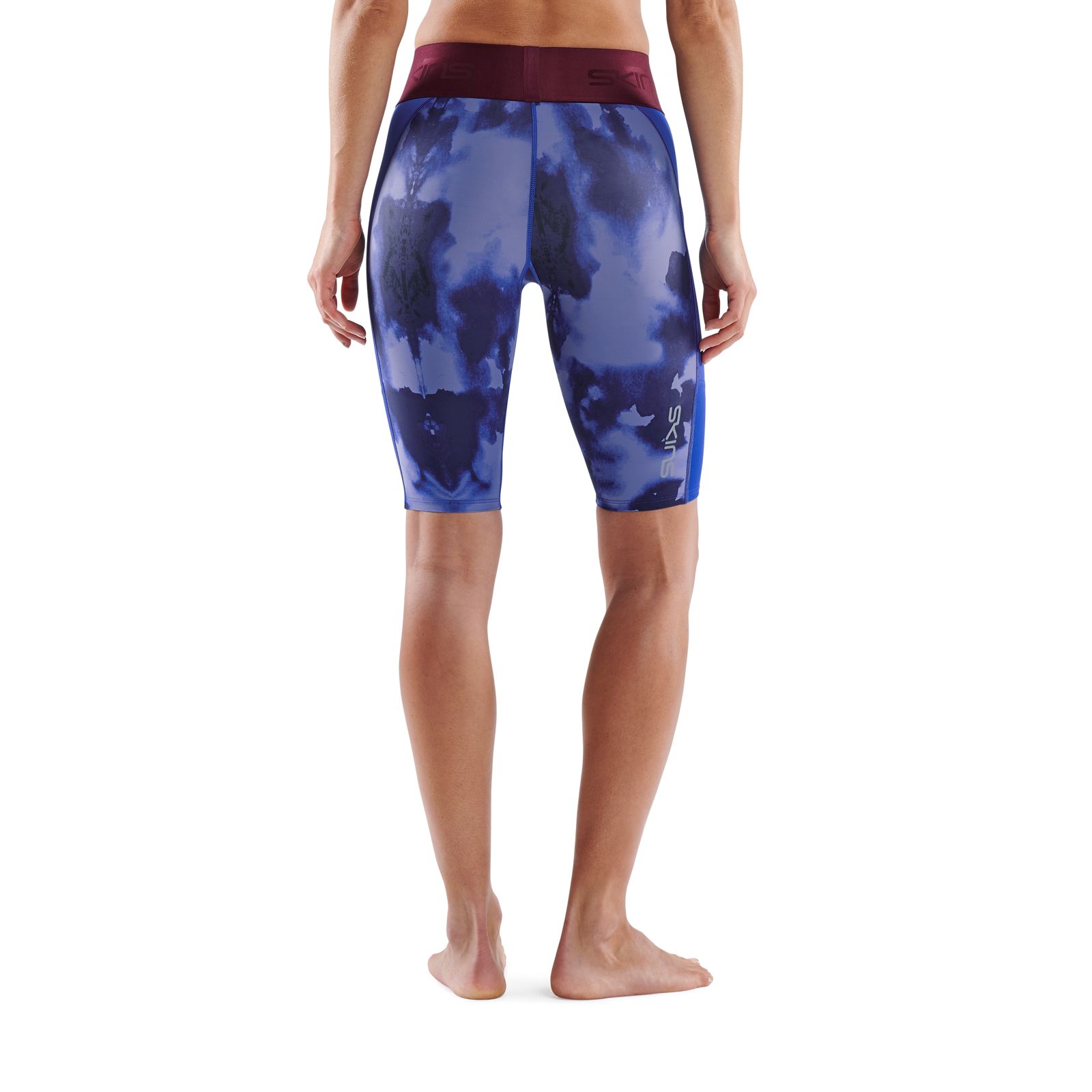 SKINS SERIES-3 WOMEN'S HALF TIGHTS BLUE CAMO - Image 2