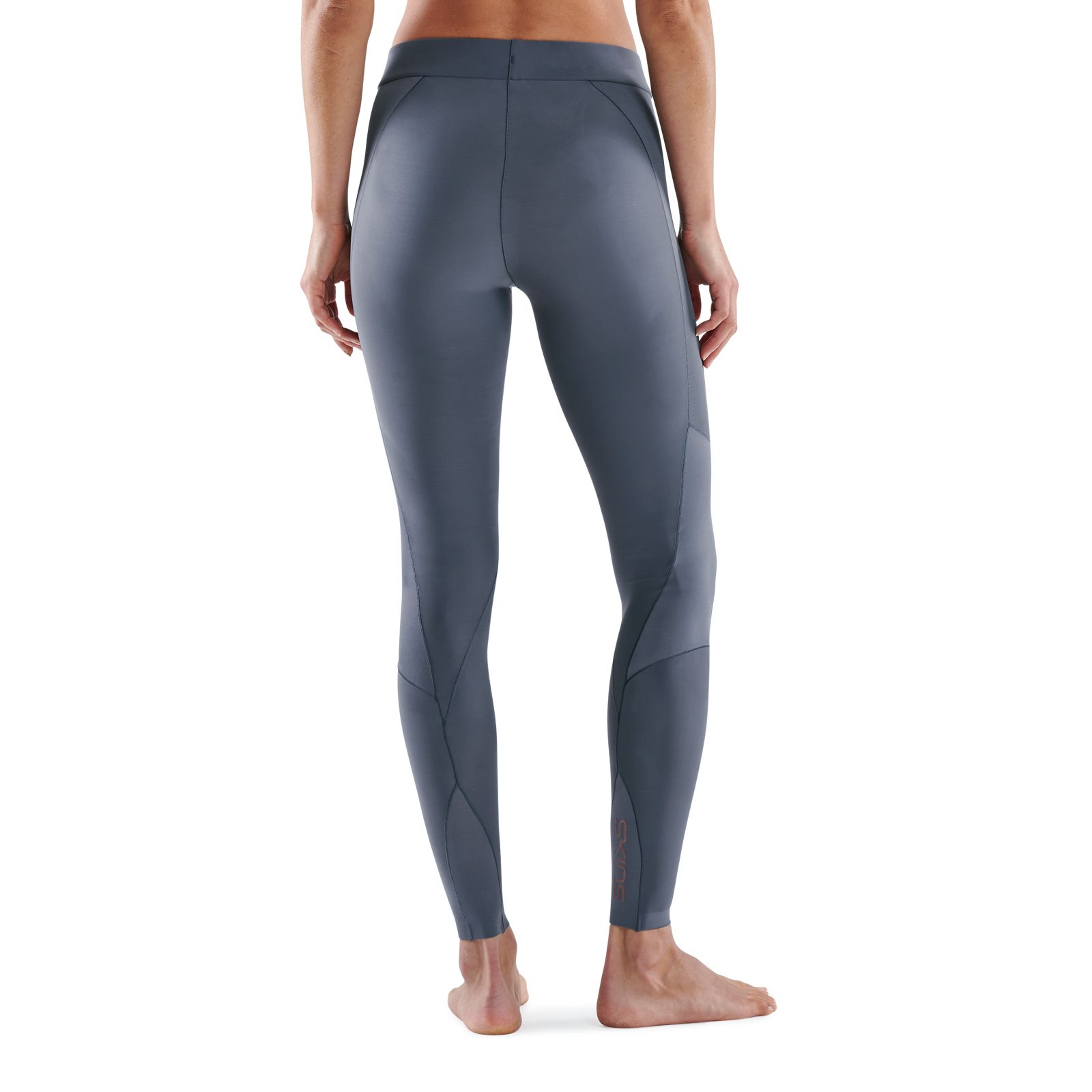 SKINS SERIES-5 WOMEN'S LONG TIGHTS CHARCOAL NEW - Image 2