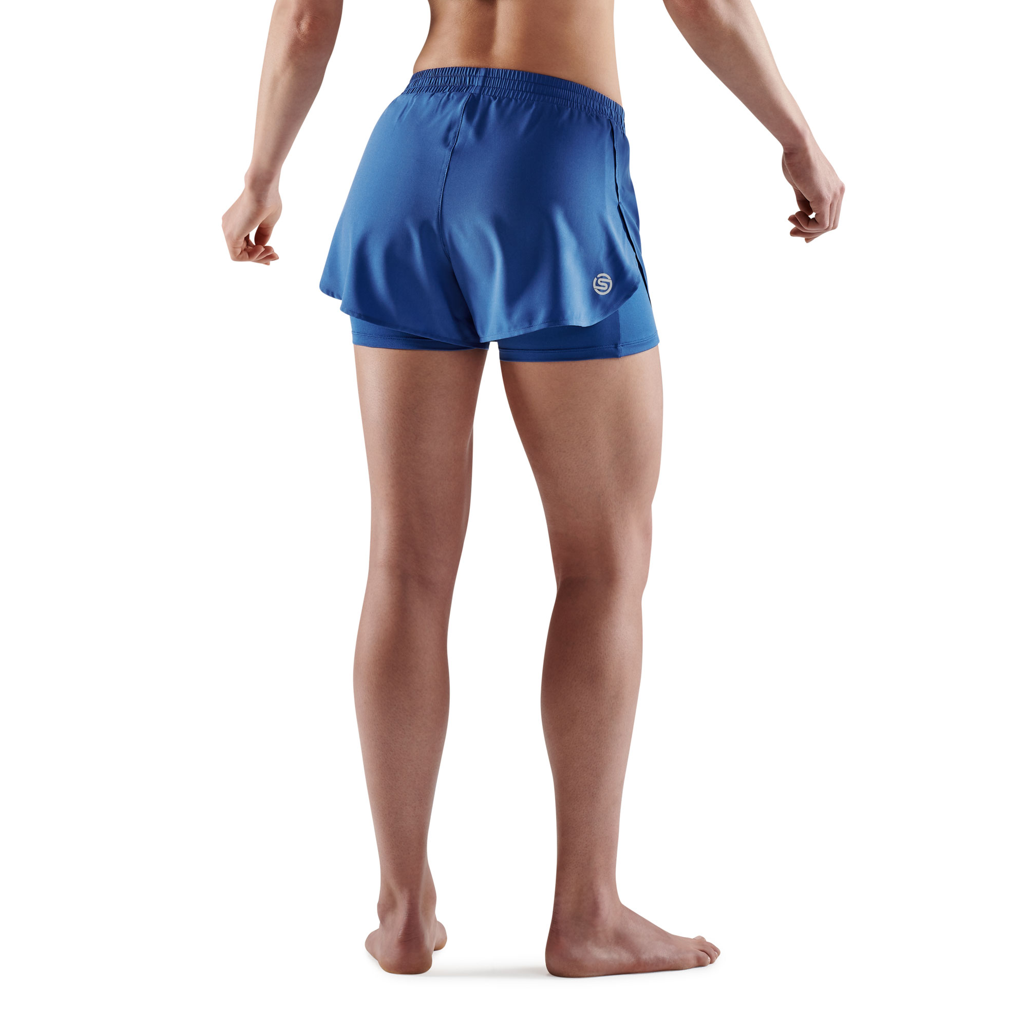 SKINS SERIES-3 WOMEN'S X-FIT SHORTS MARINE BLUE - Image 2