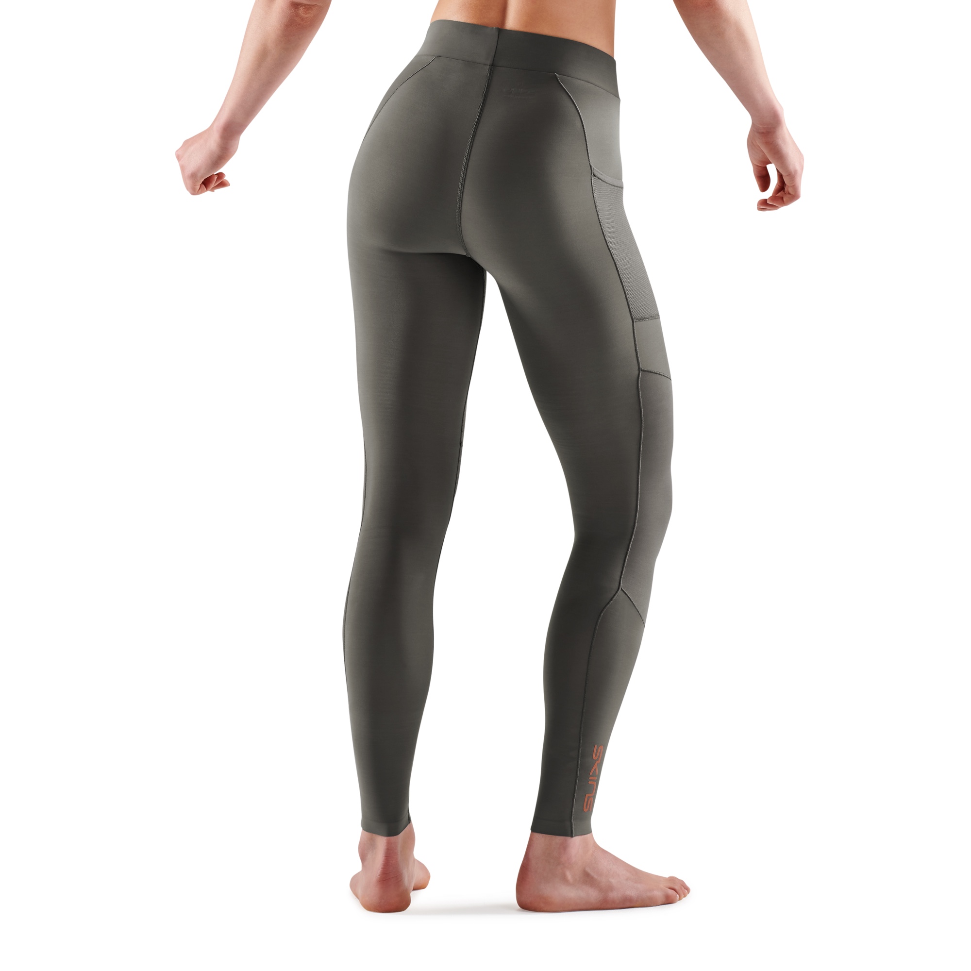 SKINS SERIES-5 WOMEN'S LONG TIGHTS PKT CHARCOAL - Image 2