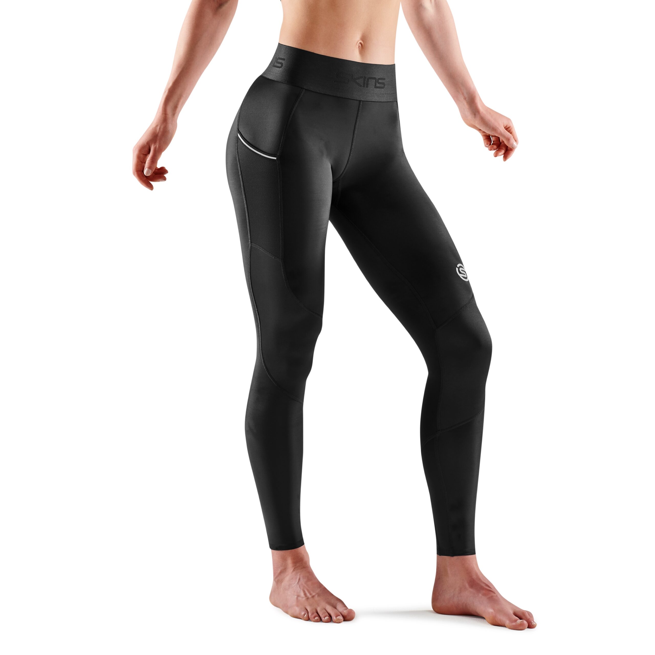 SKINS SERIES-3 WOMEN'S LONG TIGHTS PKT BLACK - Image 3
