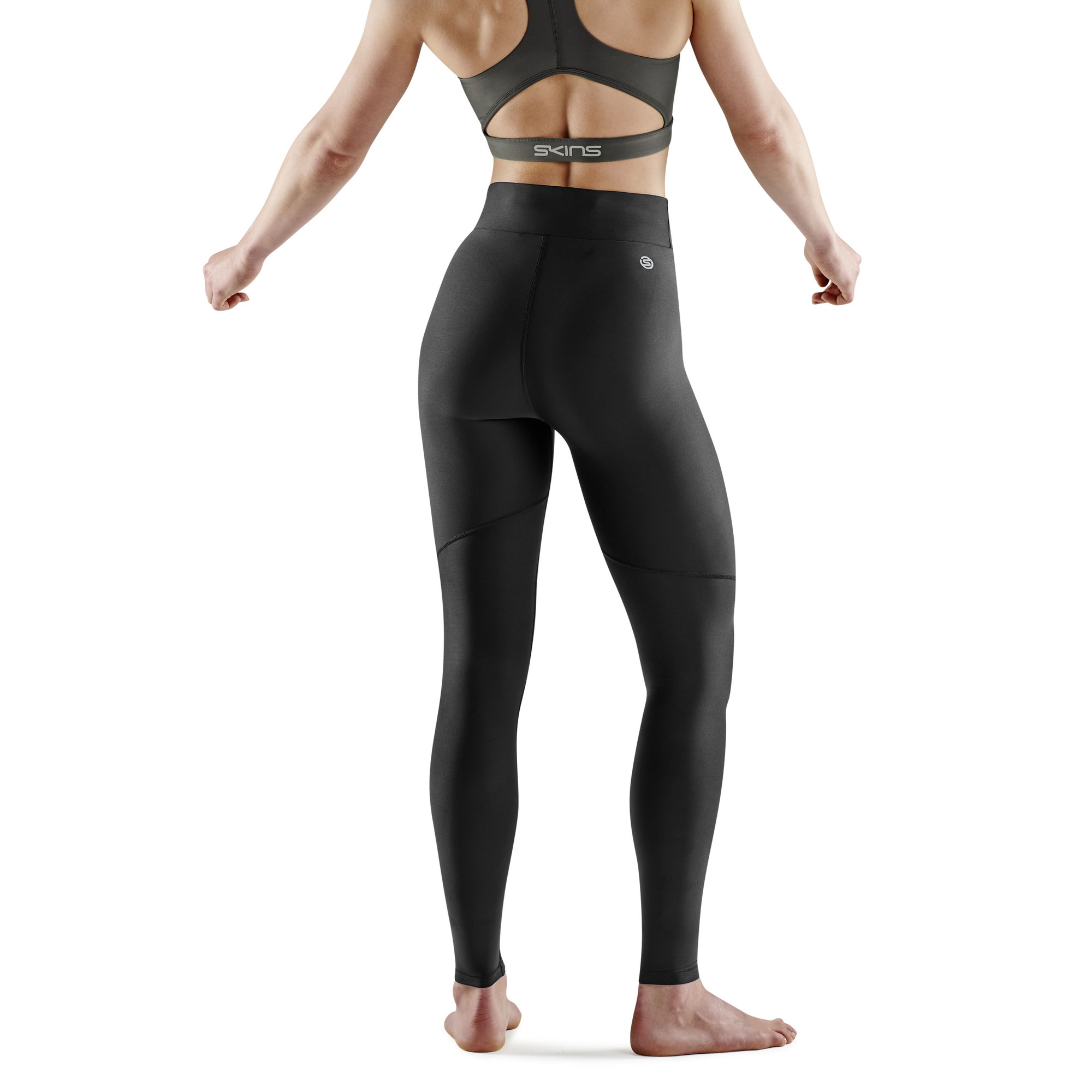 SKINS SERIES-3 WOMEN'S SOFT LONG TIGHTS PKT BLACK - Image 2