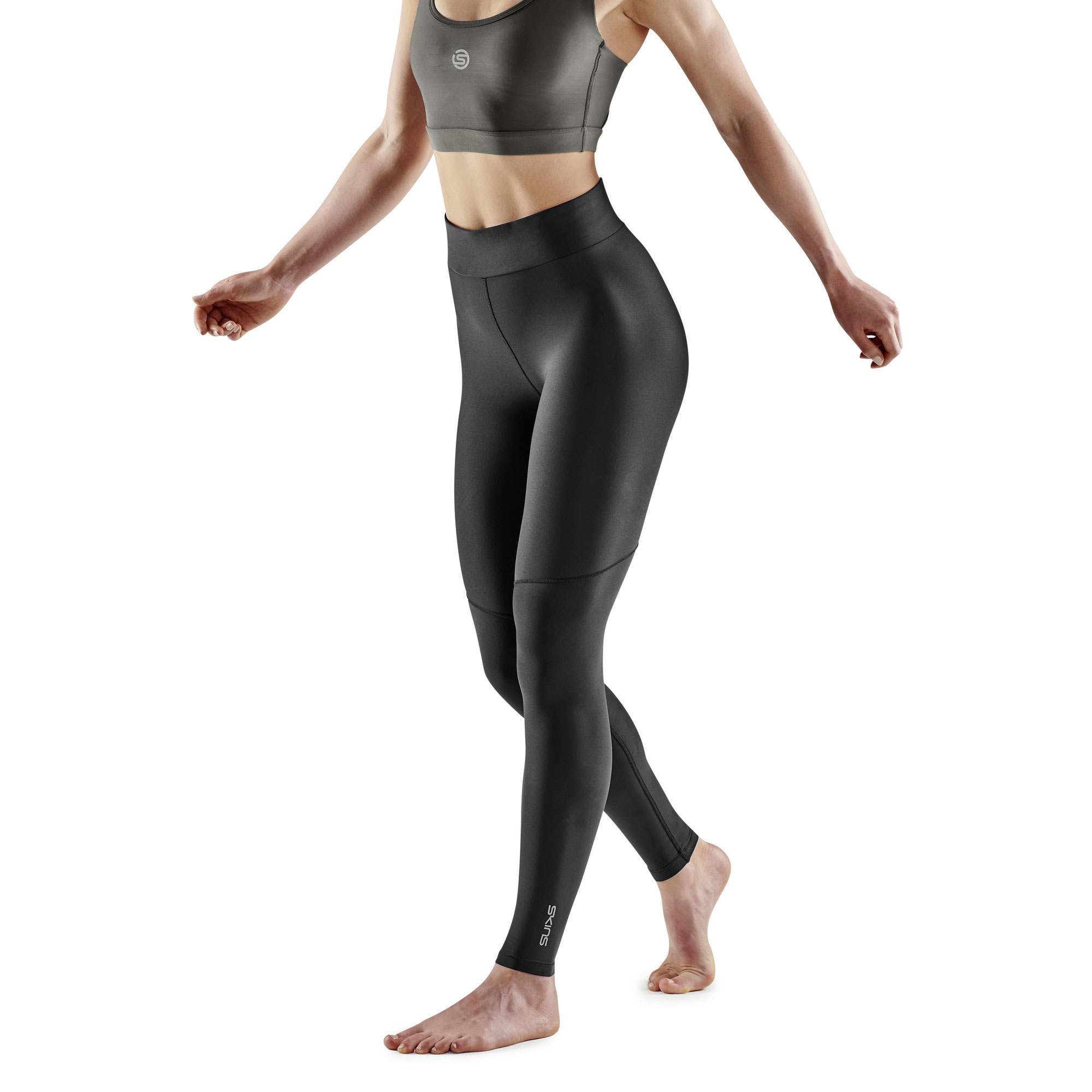 SKINS SERIES-3 WOMEN'S SOFT LONG TIGHTS PKT BLACK - Image 3