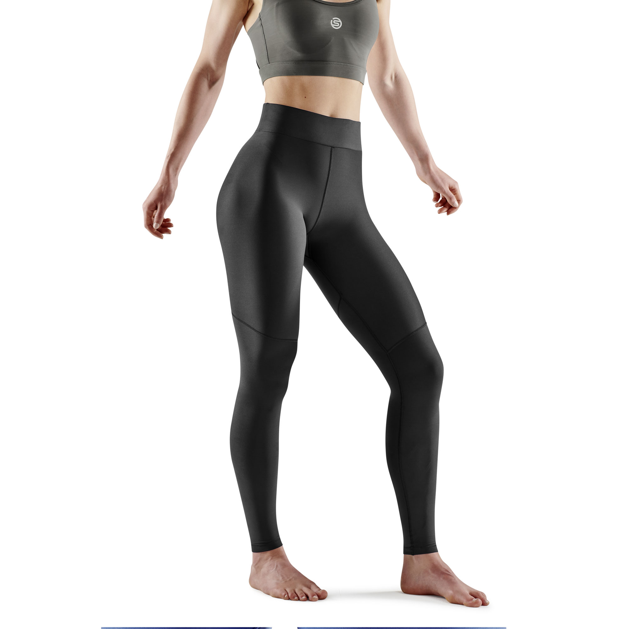 SKINS SERIES-3 WOMEN'S SOFT LONG TIGHTS PKT BLACK - Image 4