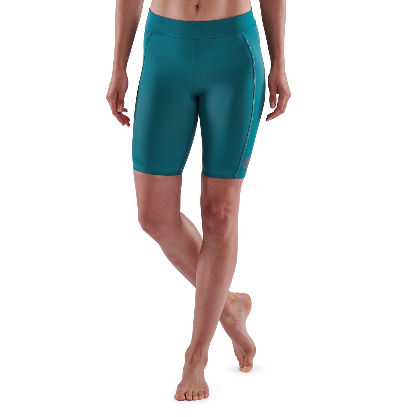 SKINS SERIES-5 WOMEN'S HALF TIGHTS TEAL - SKINS Compression EU