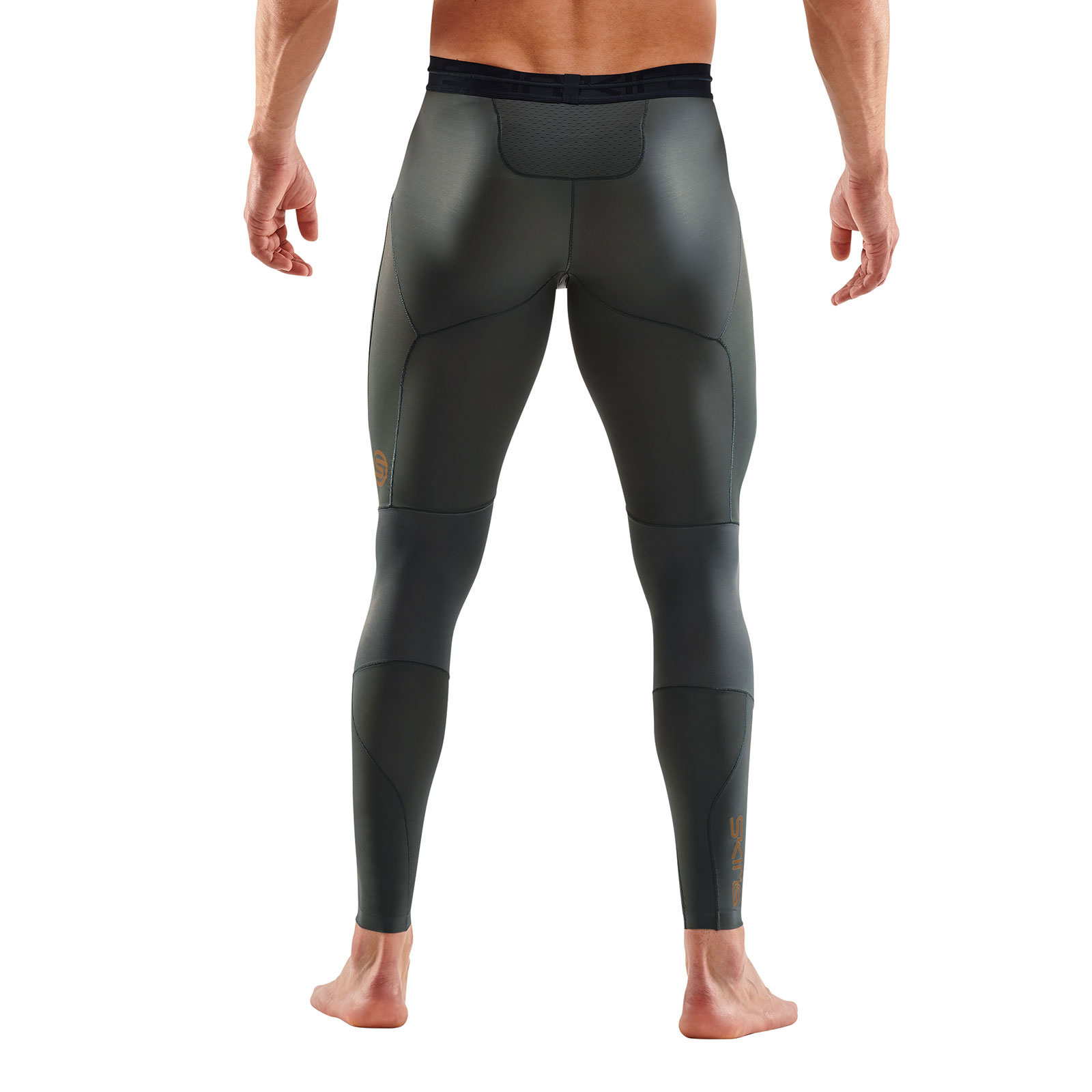 SKINS SERIES-5 MEN'S LONG TIGHTS GREY/BLUE - SKINS Compression EU