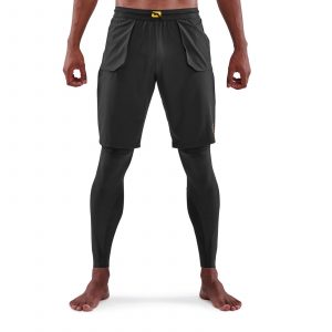 SKINS SERIES-5 MEN'S TRAVEL AND RECOVERY LONG TIGHTS BLACK - SKINS  Compression EU