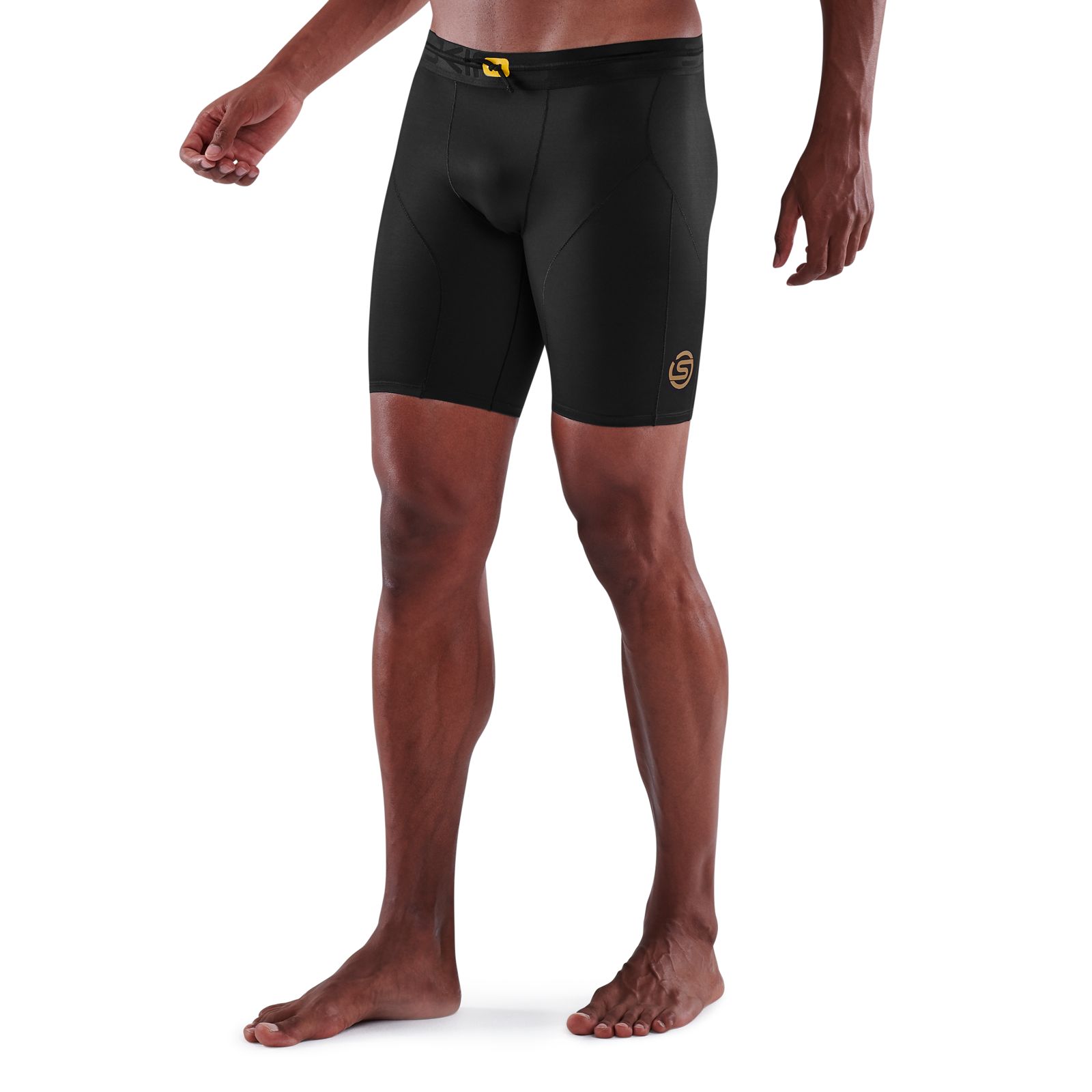 SKINS SERIES-5 MEN'S TRAVEL AND RECOVERY LONG TIGHTS BLACK - SKINS