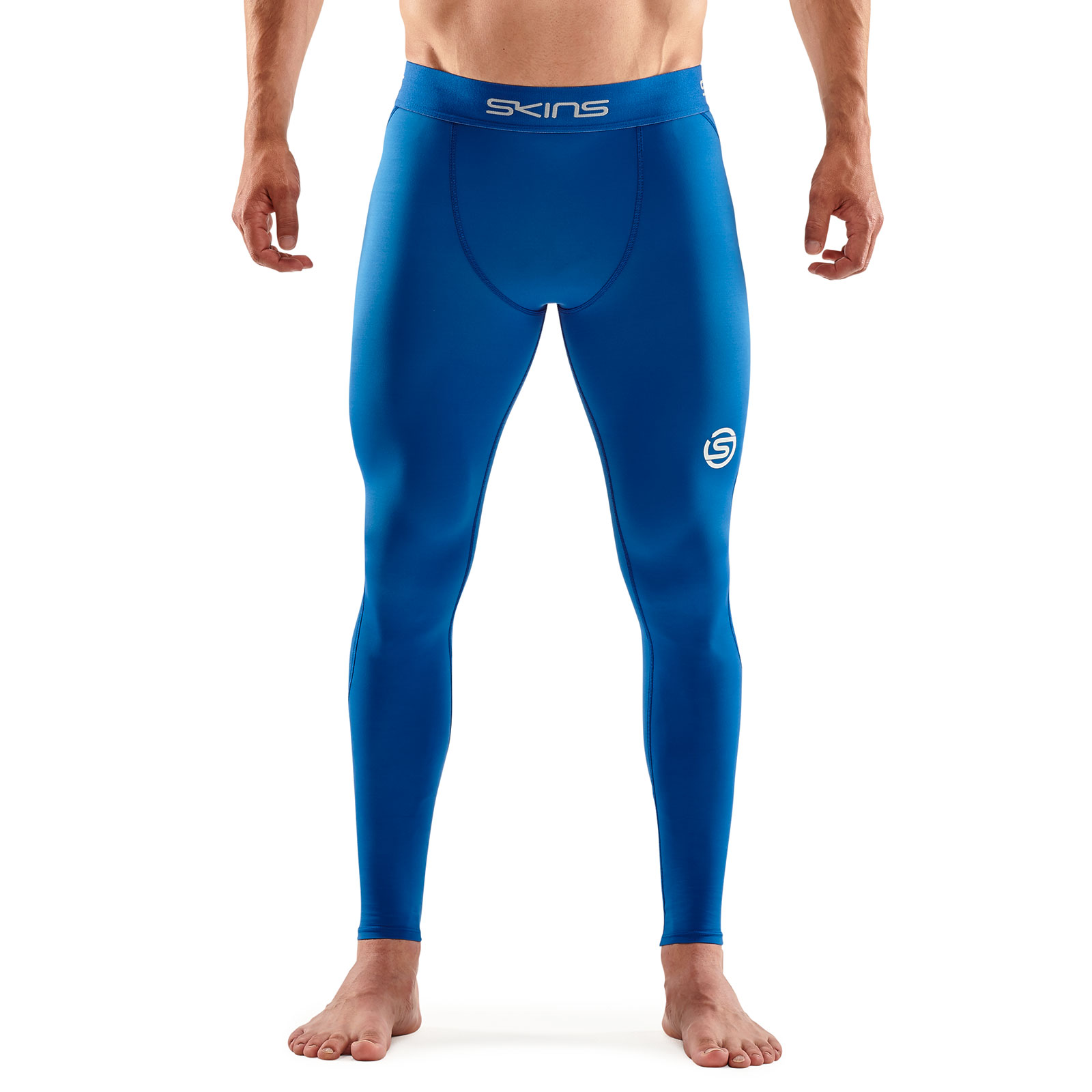 SKINS SERIES-1 MEN'S LONG TIGHTS BRIGHT BLUE - SKINS Compression EU