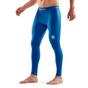 SKINS SERIES-1 MEN'S LONG TIGHTS BRIGHT BLUE - SKINS Compression EU