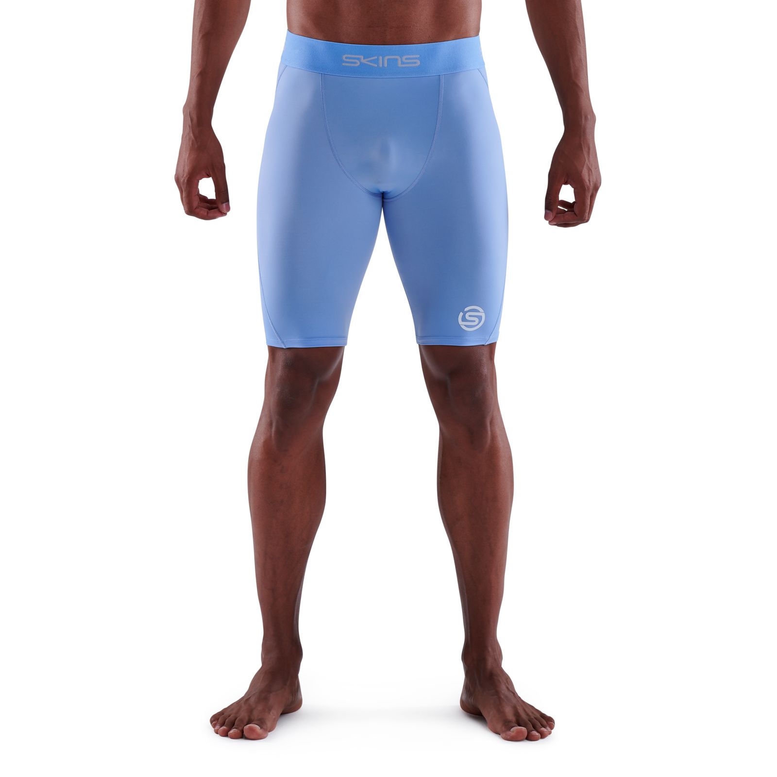 SKINS SERIES-1 MEN'S HALF TIGHTS SKY BLUE - SKINS Compression EU