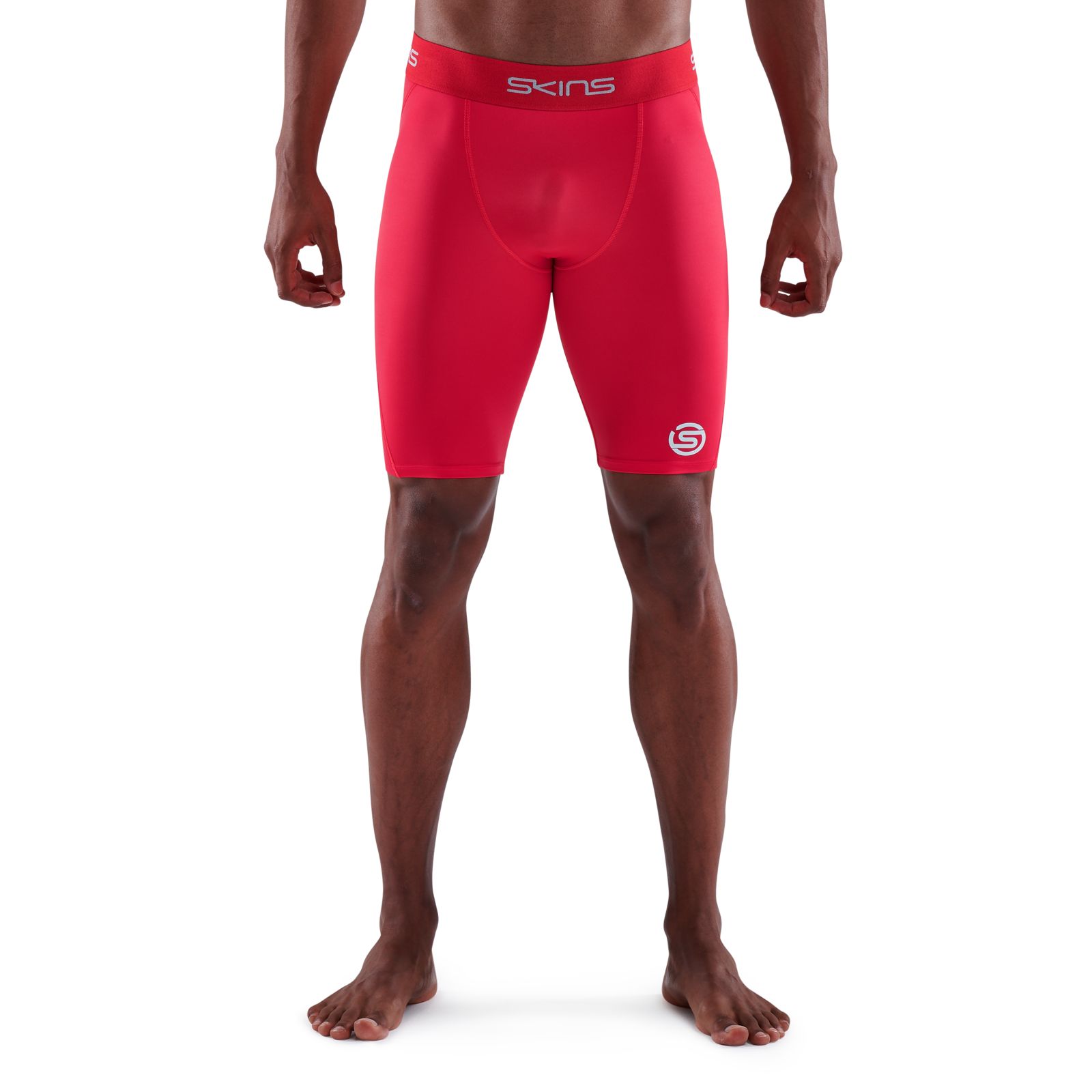 SKINS SERIES-1 MEN'S HALF TIGHTS RED - SKINS Compression EU