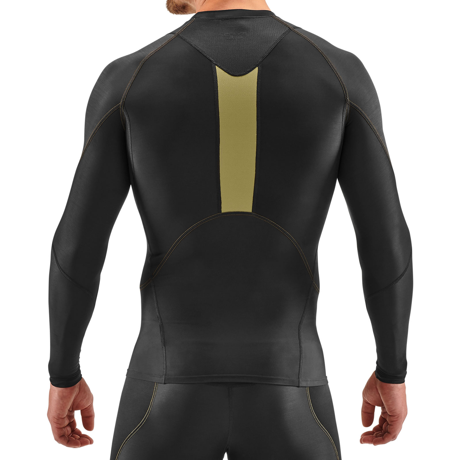 Skins A400 Men's Compression Long Sleeve Top - Black/Gold