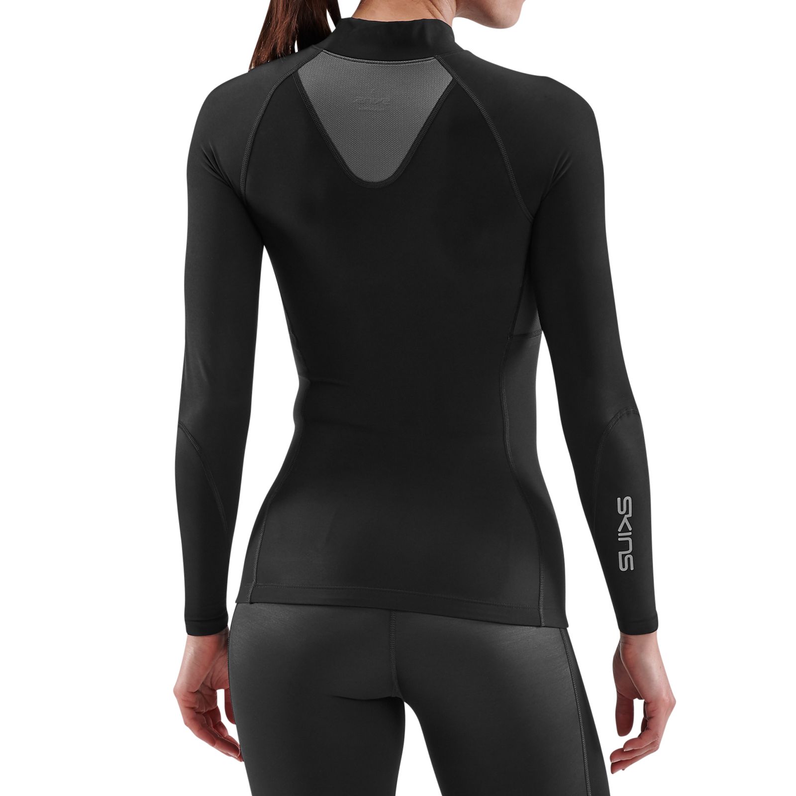 Women's SKINS Series-1 Compression Long Sleeve Top - Black – iRUN