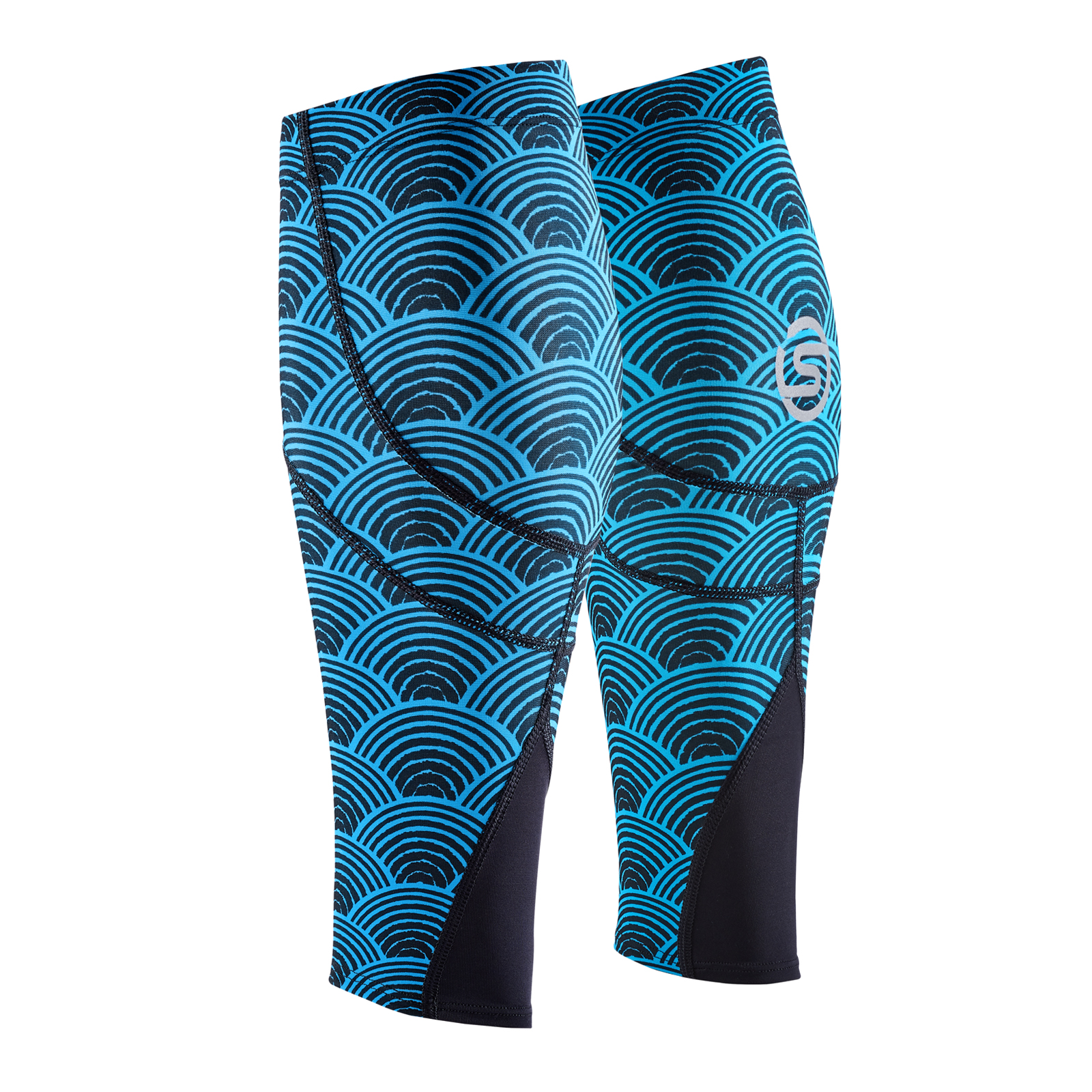 SKINS SERIES-3 UNISEX MX CALF SLEEVES BLACK WAVE - SKINS Compression EU