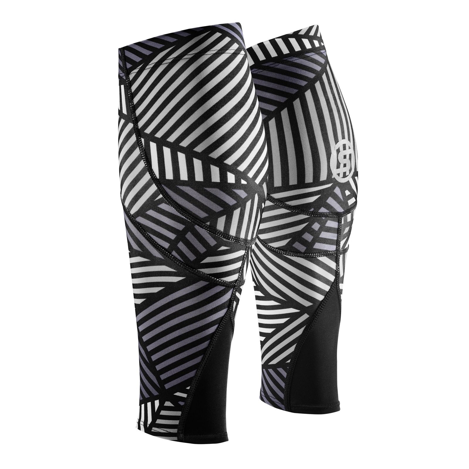 SKINS SERIES-3 UNISEX MX CALF SLEEVES BLACK ANGLE - SKINS