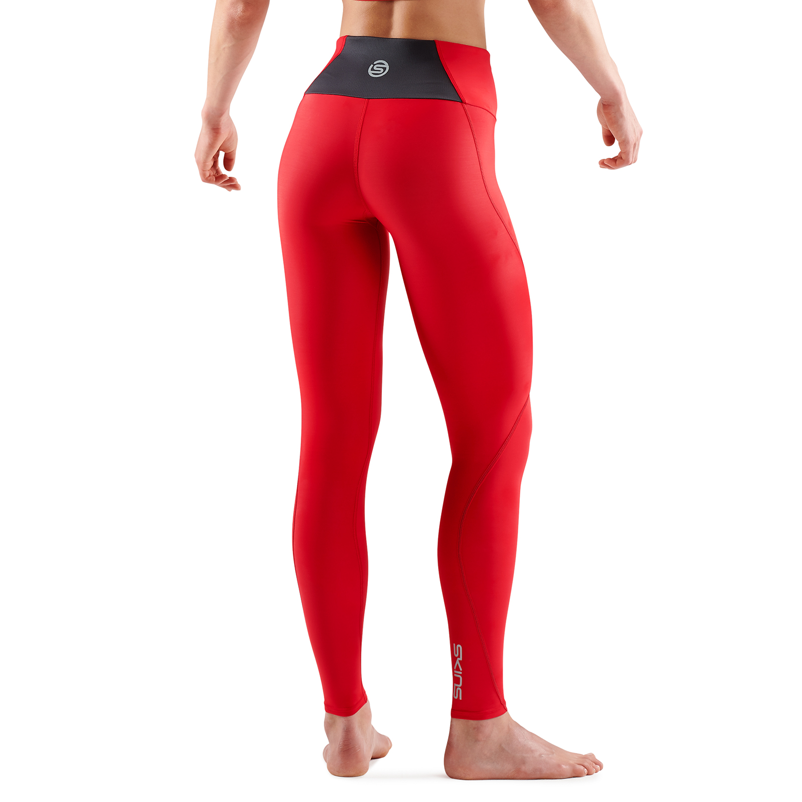 SKINS SERIES-3 WOMEN'S TRAVEL AND RECOVERY LONG TIGHTS RED - Image 2