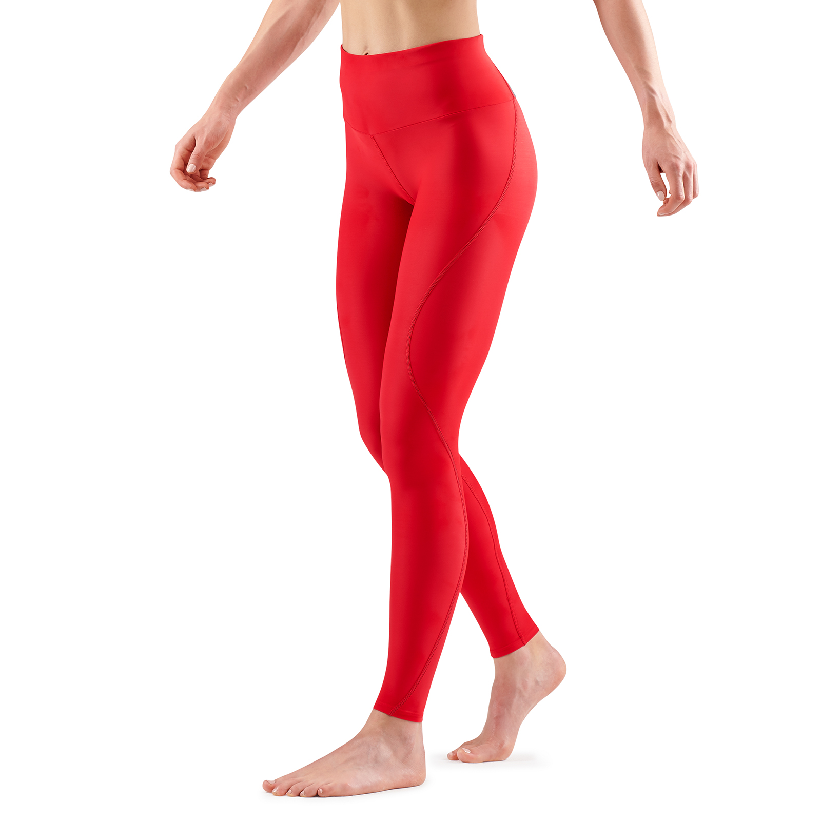SKINS SERIES-3 WOMEN'S TRAVEL AND RECOVERY LONG TIGHTS RED - Image 4