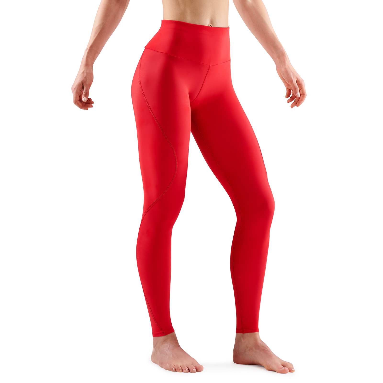 SKINS SERIES-3 WOMEN'S TRAVEL AND RECOVERY LONG TIGHTS RED - Image 3