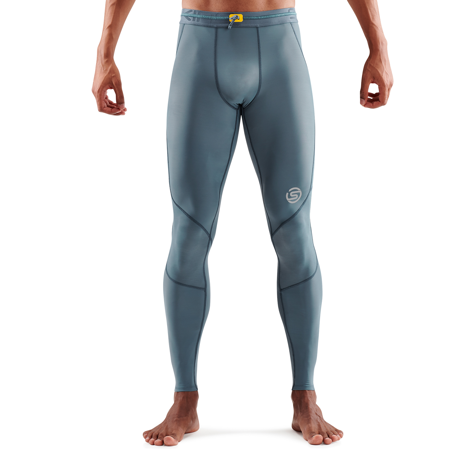 SKINS SERIES-3 MEN'S LONG TIGHTS BLUE GREY - SKINS Compression EU