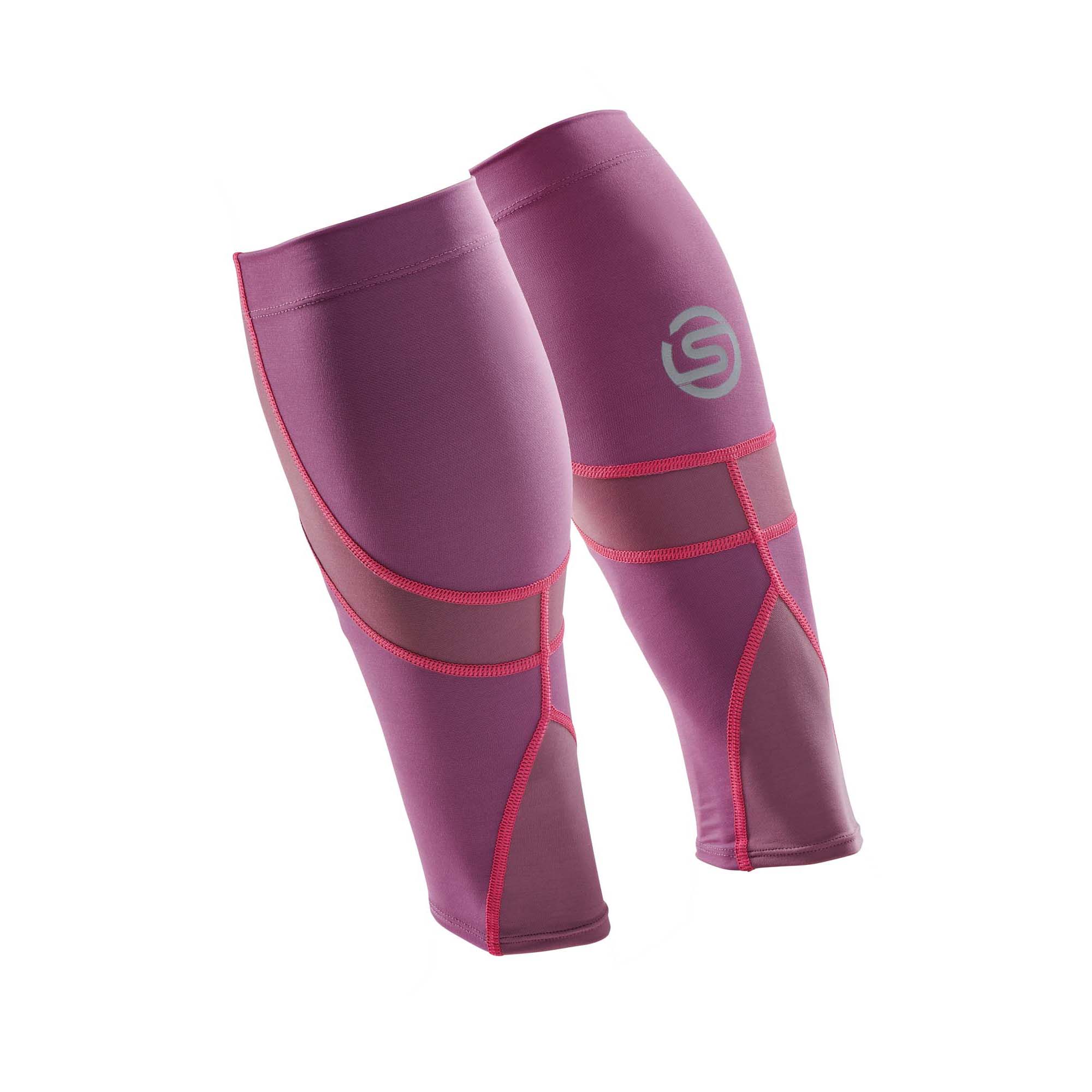 SKINS SERIES-3 Unisex MX Calf sleeve Wine Purple/Dark Burgundy