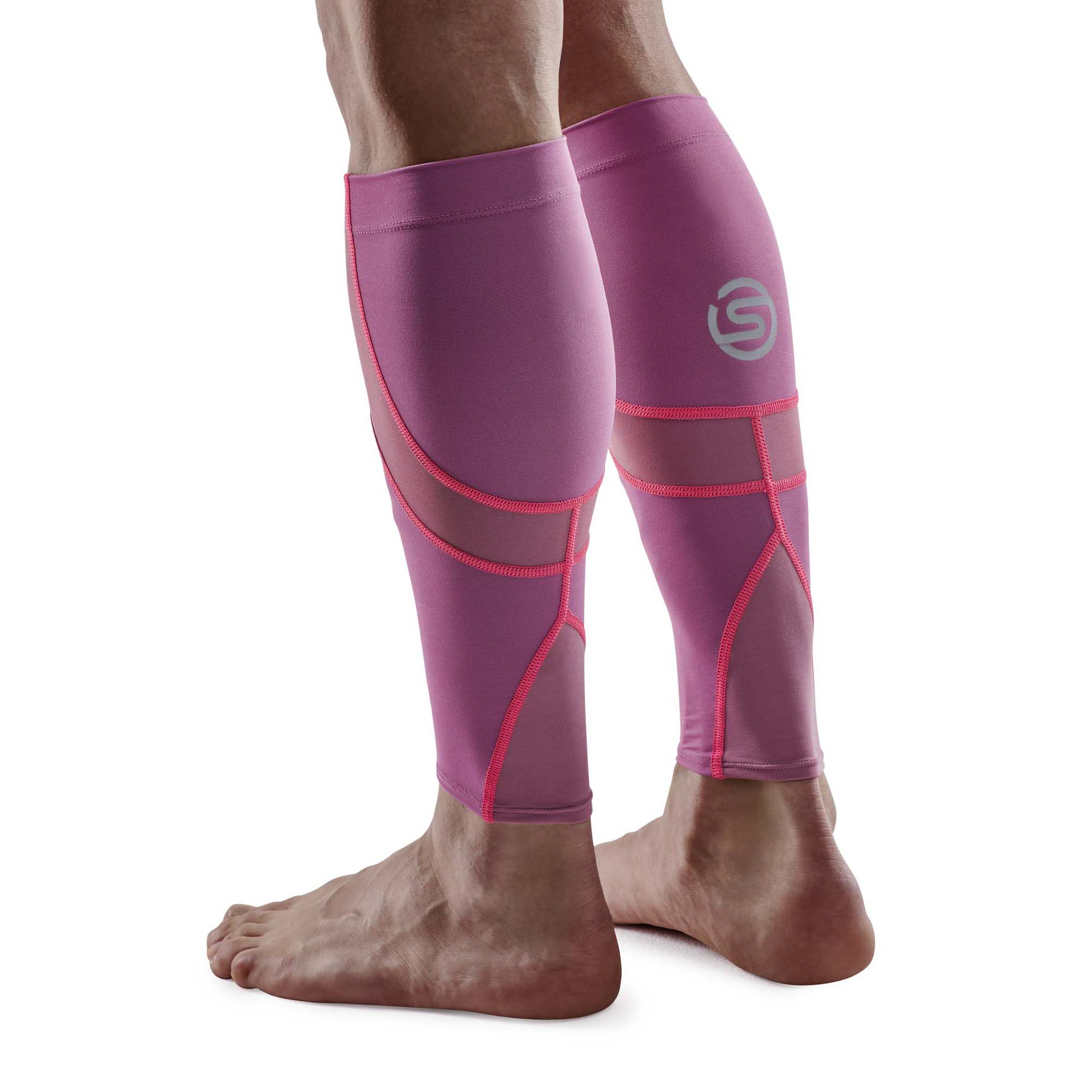 SKINS SERIES-3 Unisex MX Calf sleeve Wine Purple/Dark Burgundy - Image 3