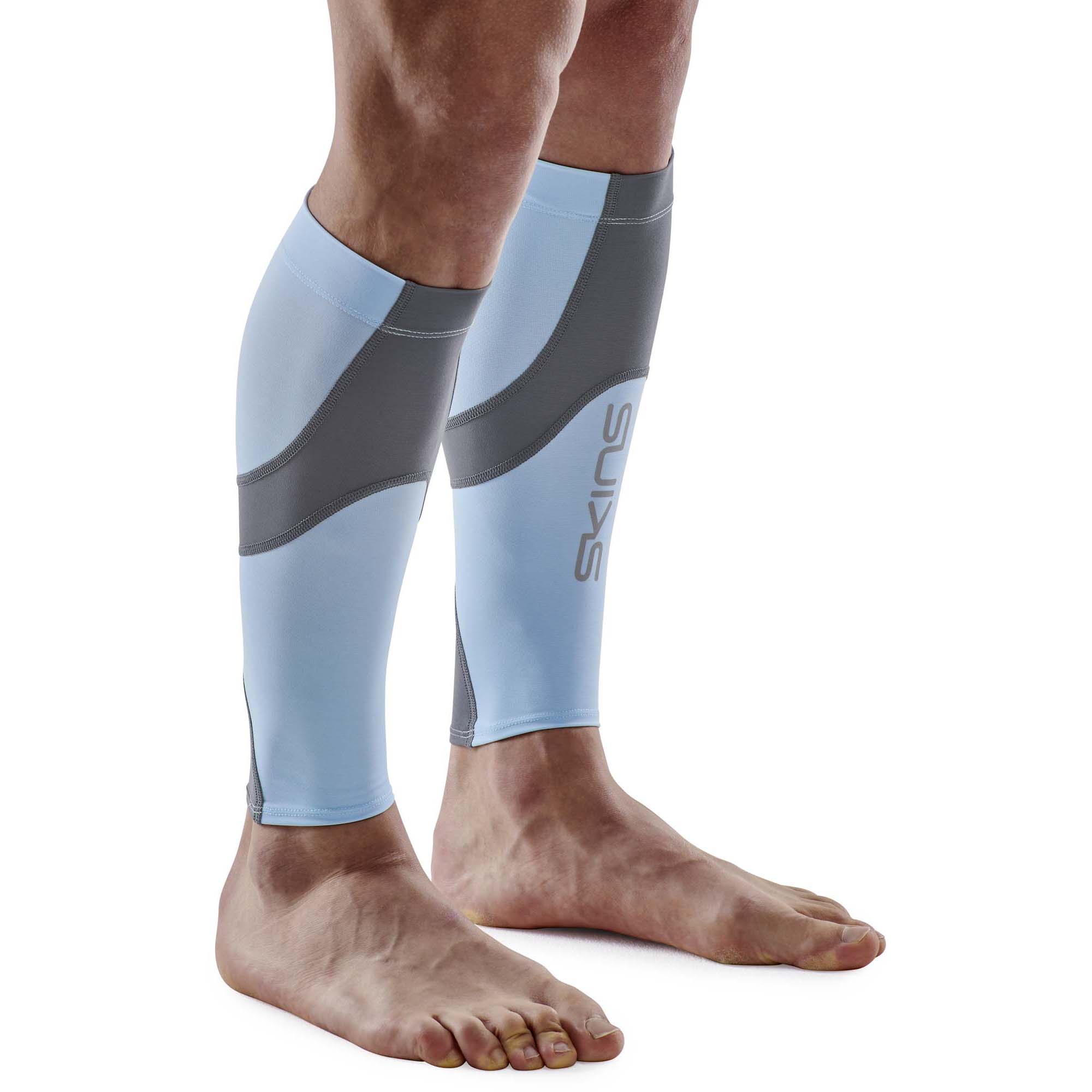 SKINS SERIES-3 Unisex MX Calf sleeve Retro Blue/Charcoal - Image 2