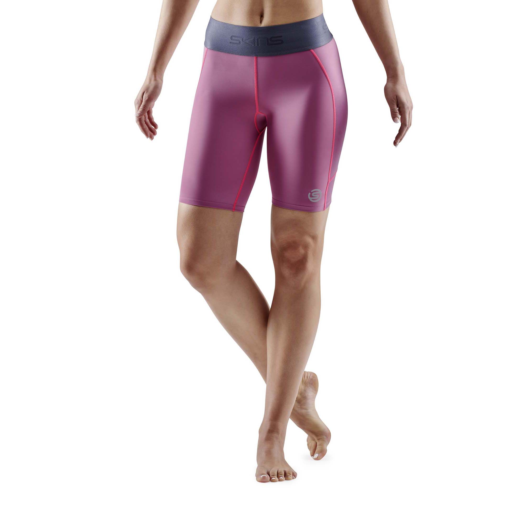 SKINS SERIES-3 Womens Half tights Wine Purple/Wine Purple