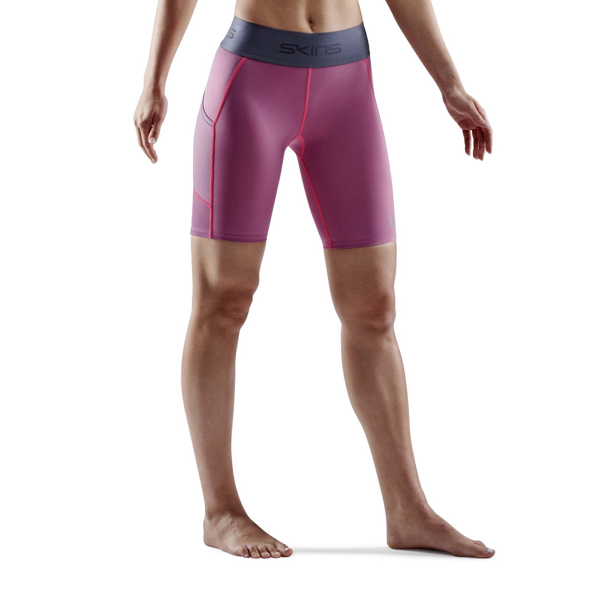 SKINS SERIES-3 Womens Half tights Wine Purple/Wine Purple - Image 2