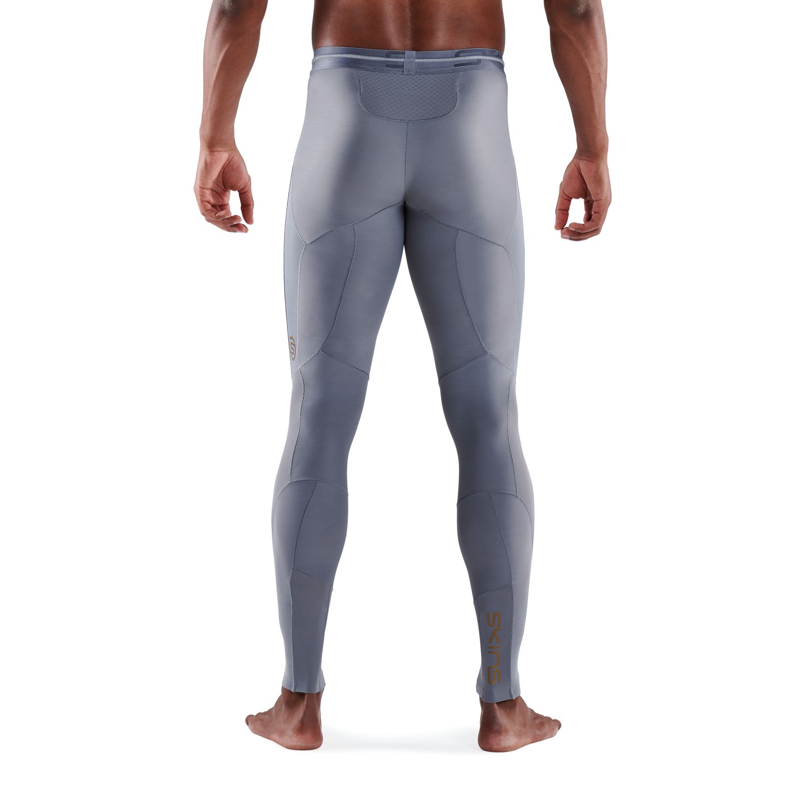 SKINS SERIES5 MEN'S LONG TIGHTS MID GREY SKINS Compression UK