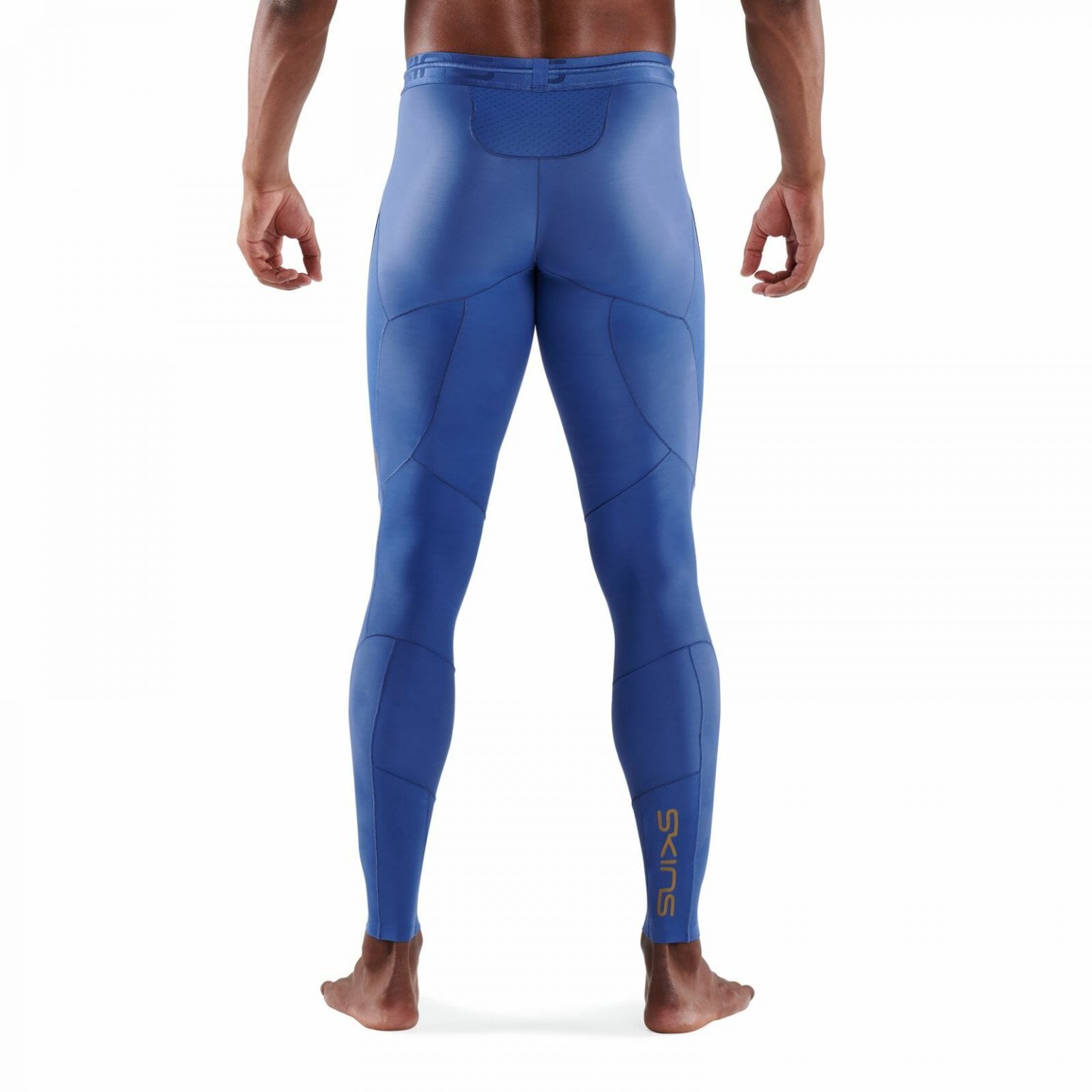 SKINS SERIES5 MEN'S LONG TIGHTS BLUE SKINS Compression UK