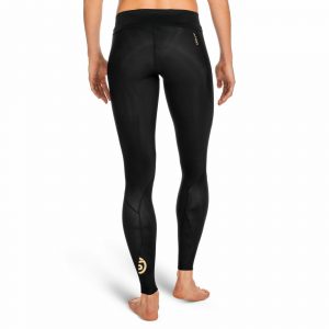 A400 Womens Long Tights Black - SKINS Compression UK